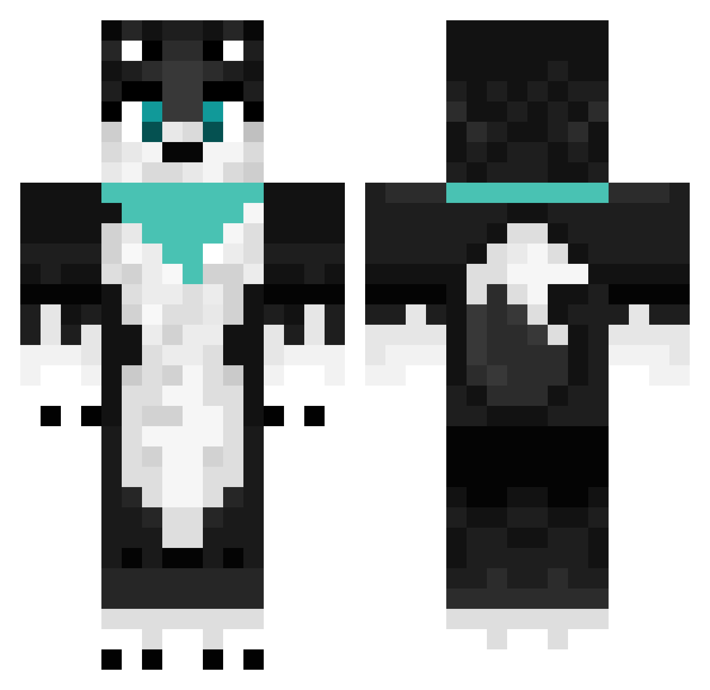 Sonni Minecraft skin, front and back view