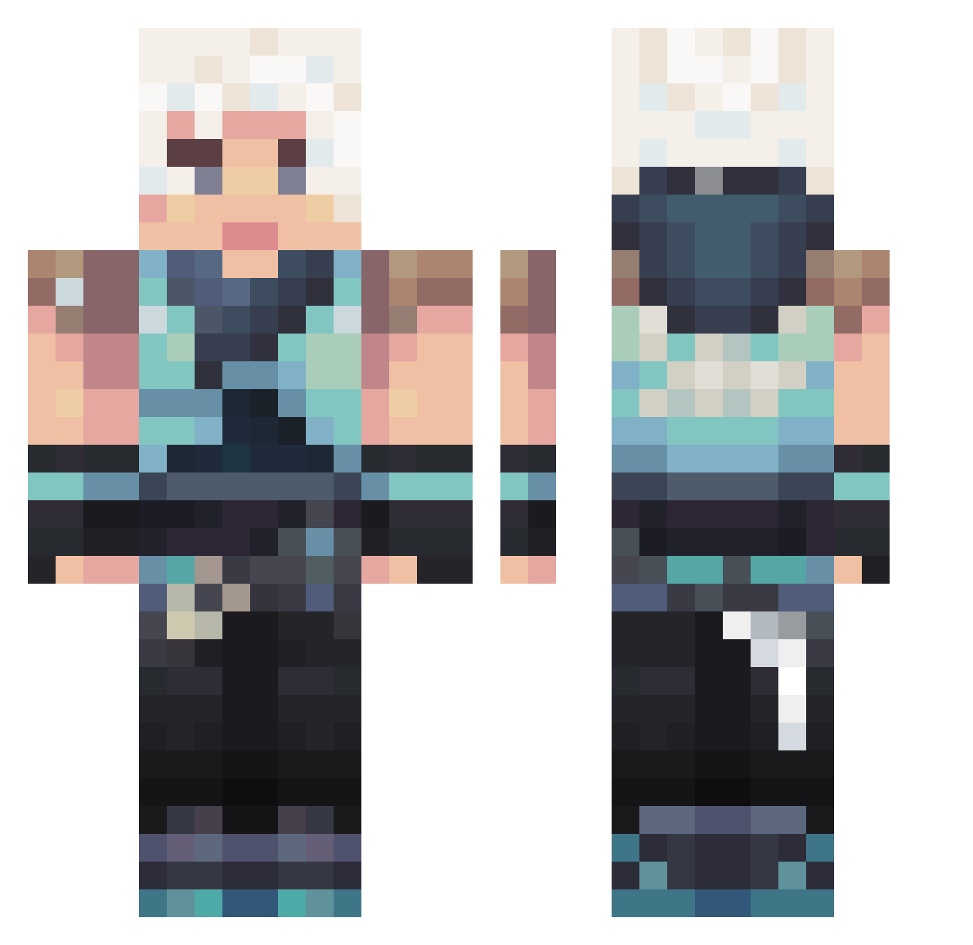 _Goon__ Minecraft skin, front and back view