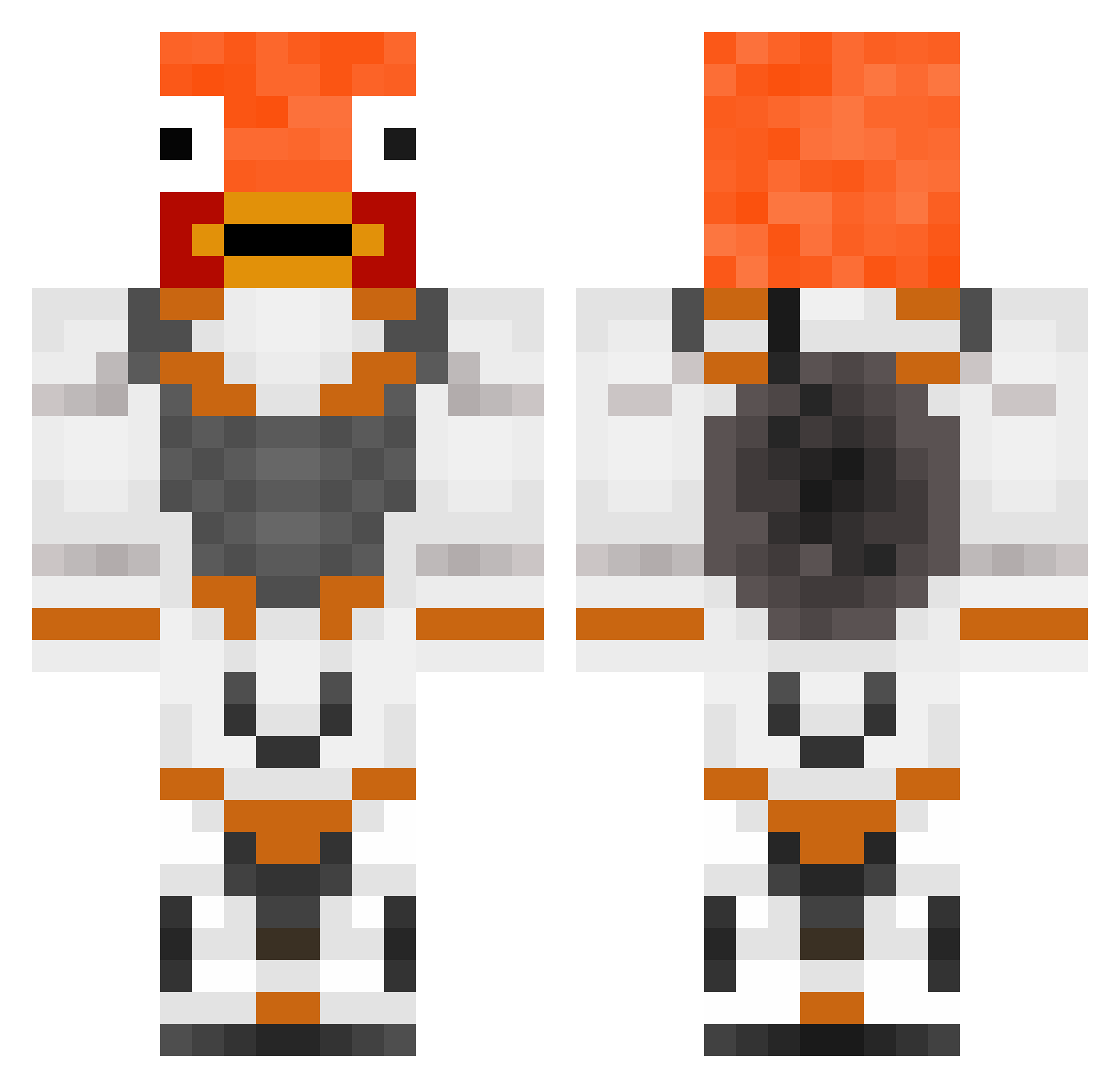 AlexPlayed Minecraft skin, front and back view