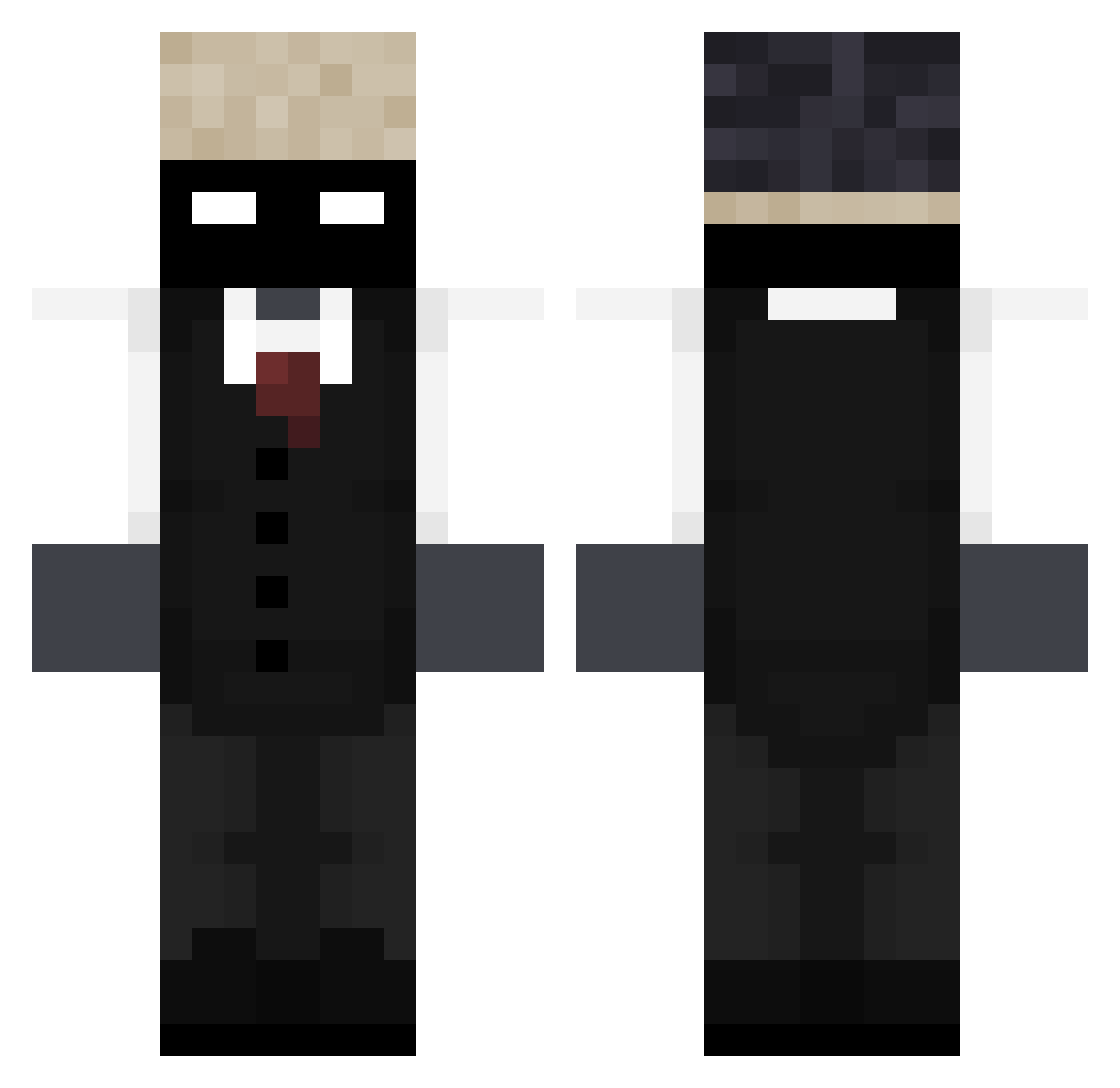 Void_Embraced Minecraft skin, front and back view