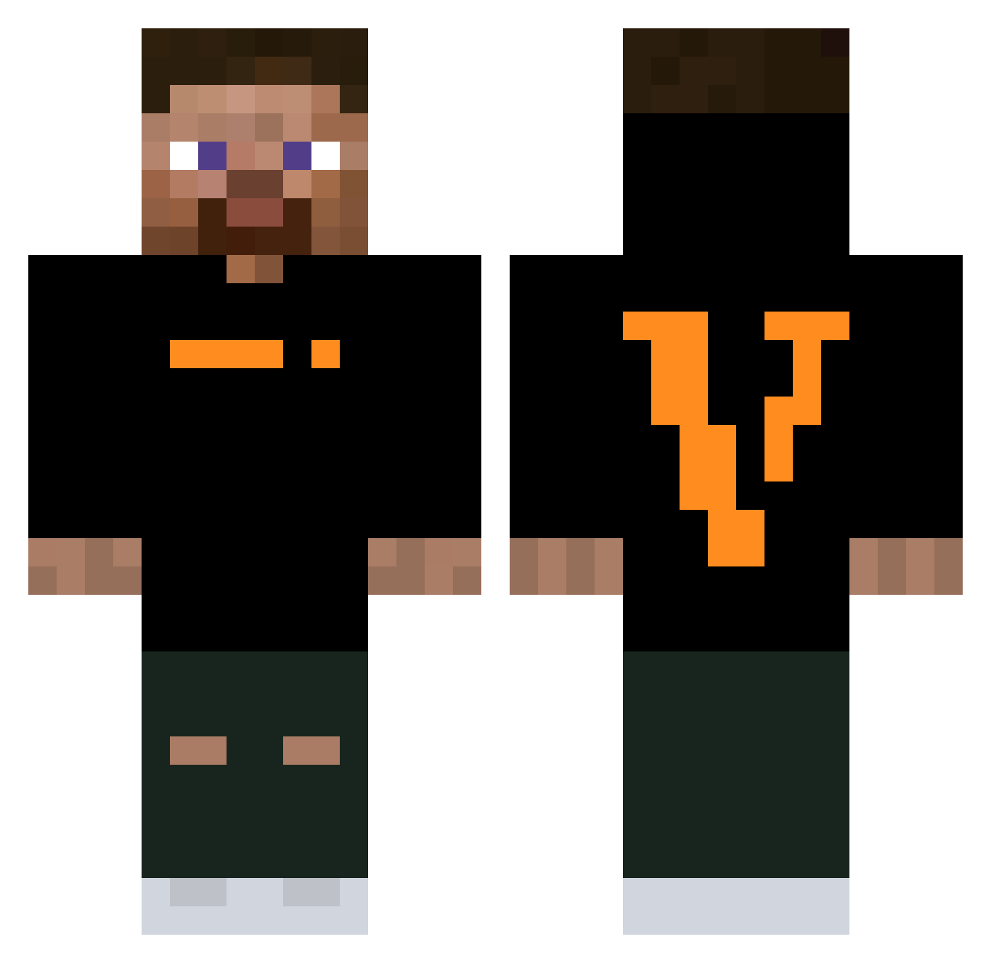 roloBURGER9221 Minecraft skin, front and back view