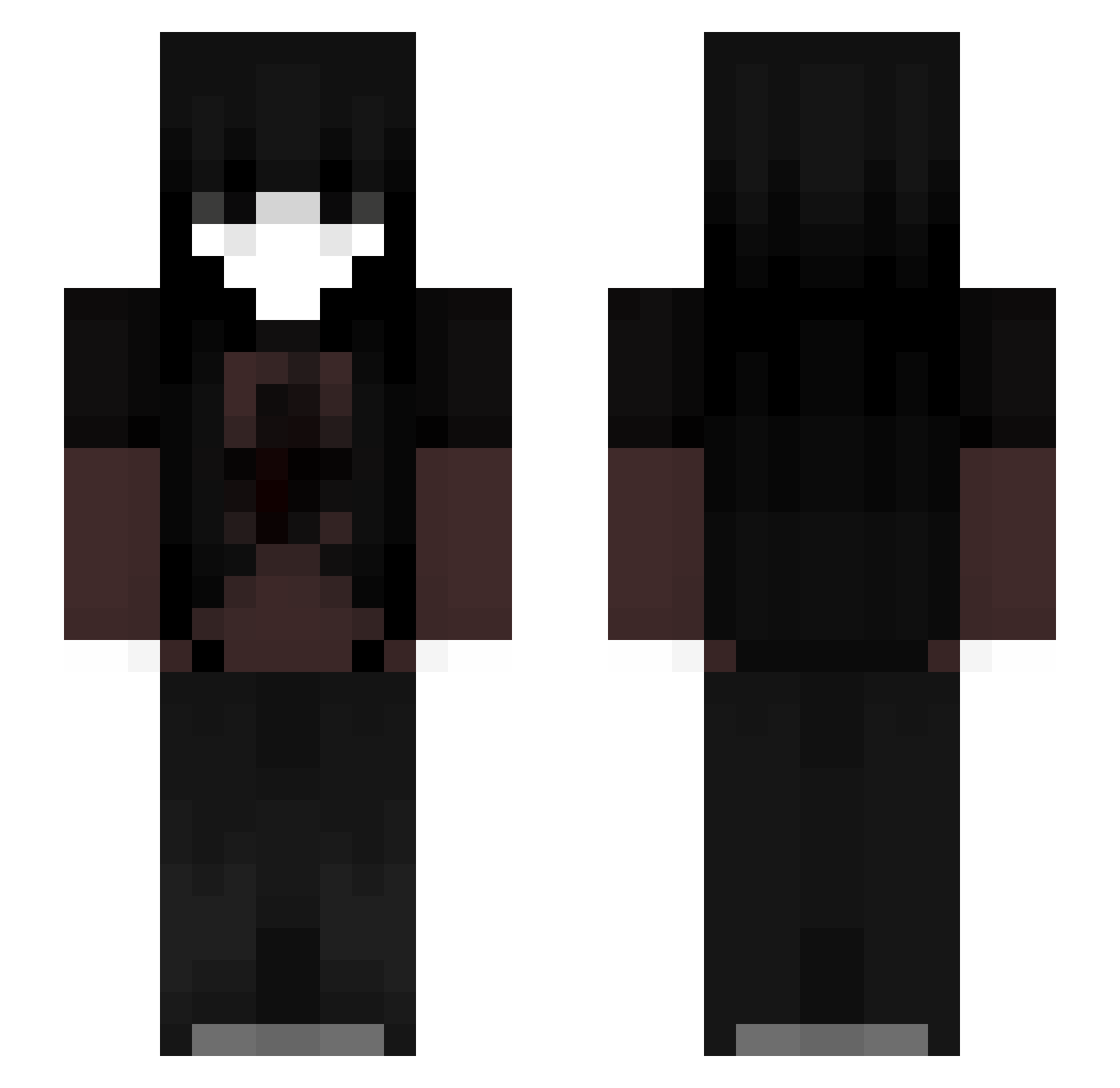 O_ogdokter Minecraft skin, front and back view