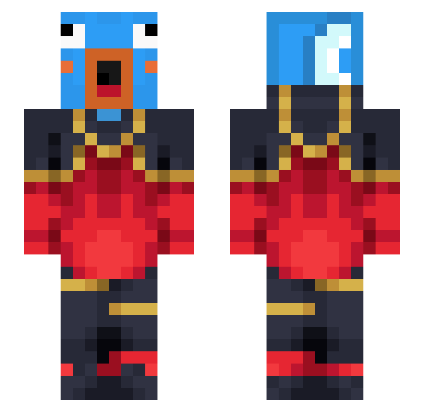 pol_noob Minecraft skin, front and back view