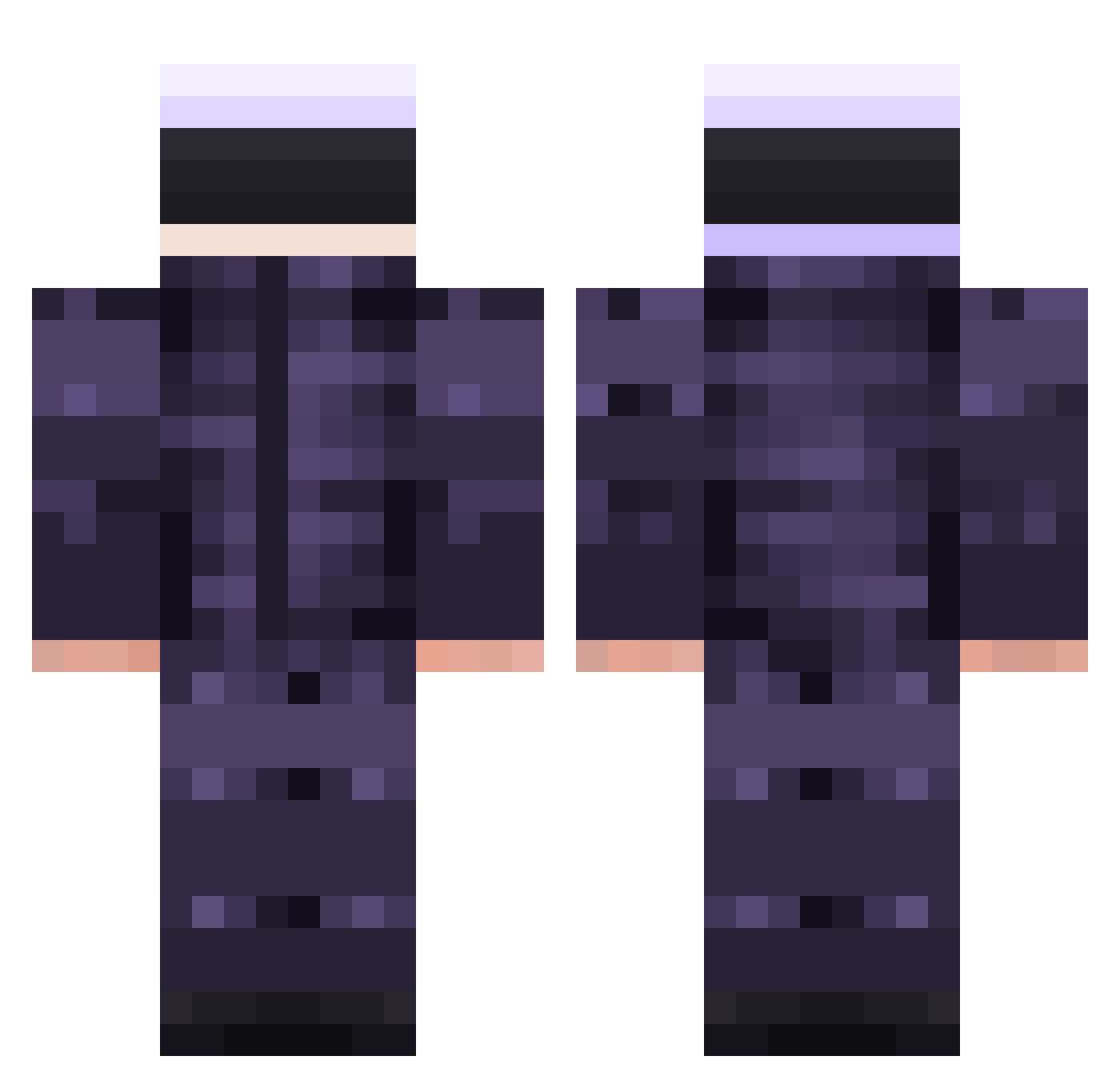tjdnghy Minecraft skin, front and back view