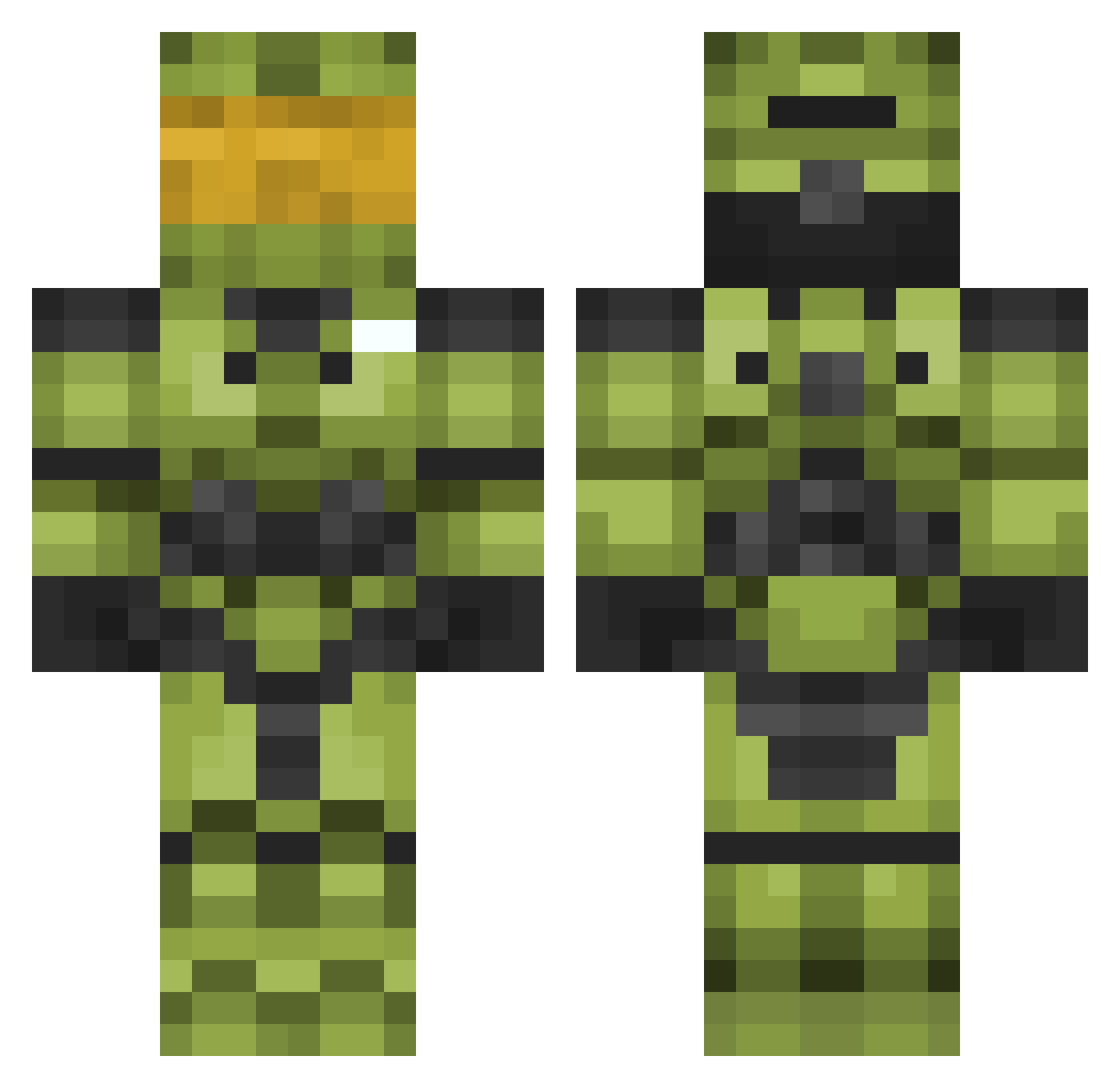 Heine2_3 Minecraft skin, front and back view