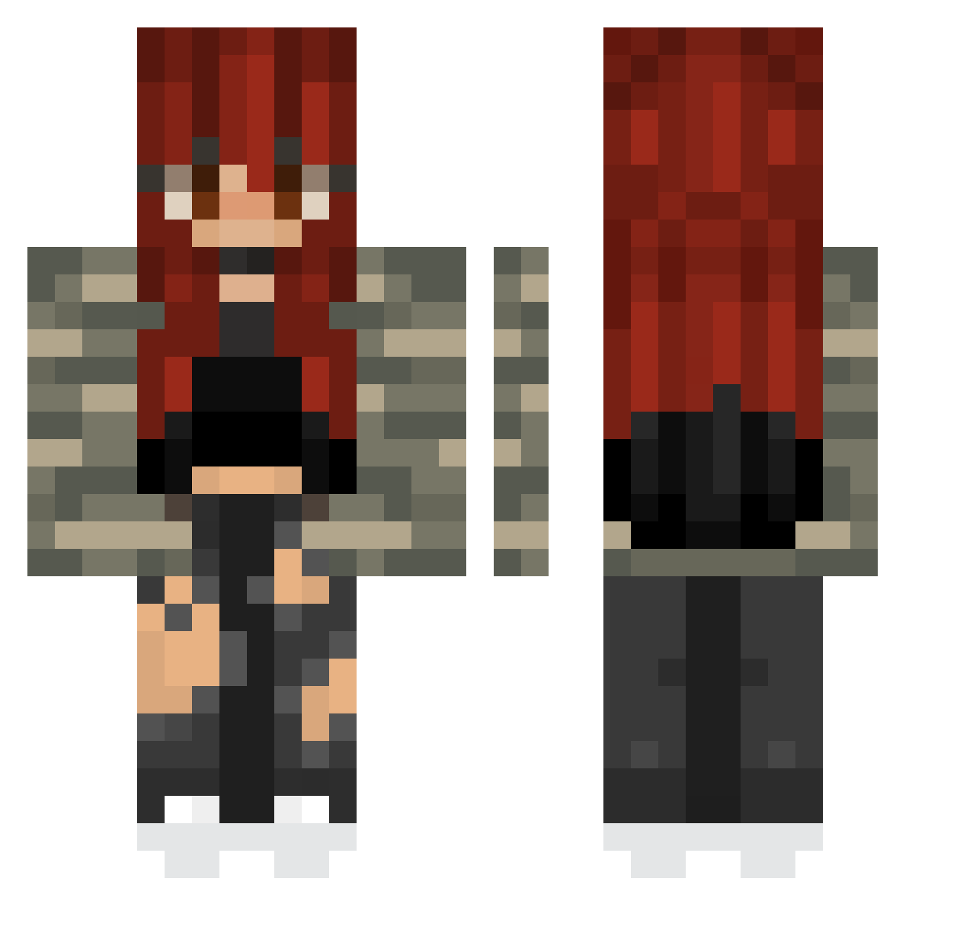 Lemon_Fizz Minecraft skin, front and back view
