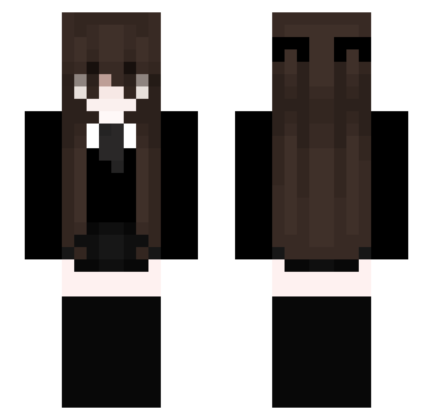 sesamoiss Minecraft skin, front and back view