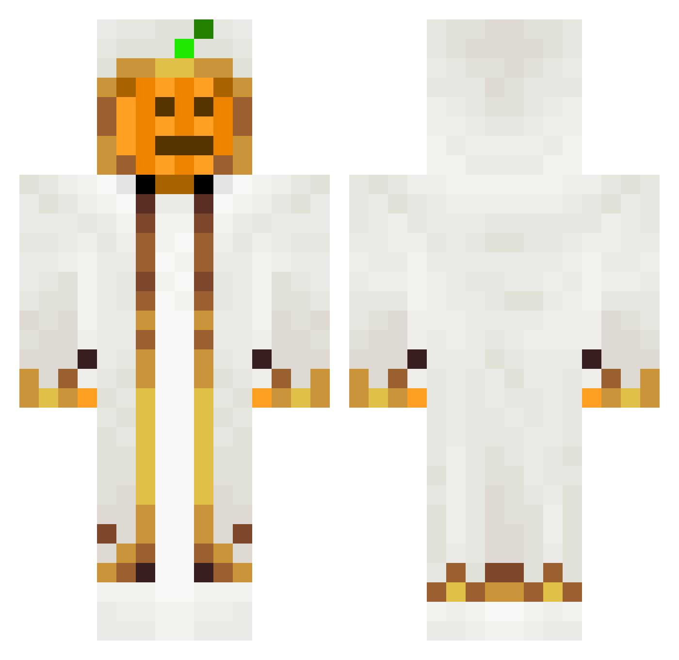 jamtland Minecraft skin, front and back view