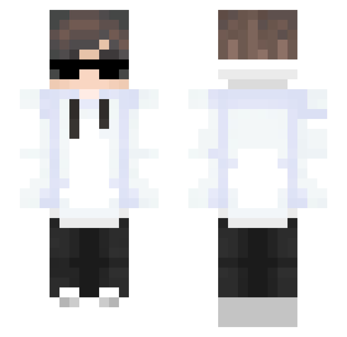 __fletcher Minecraft skin, front and back view
