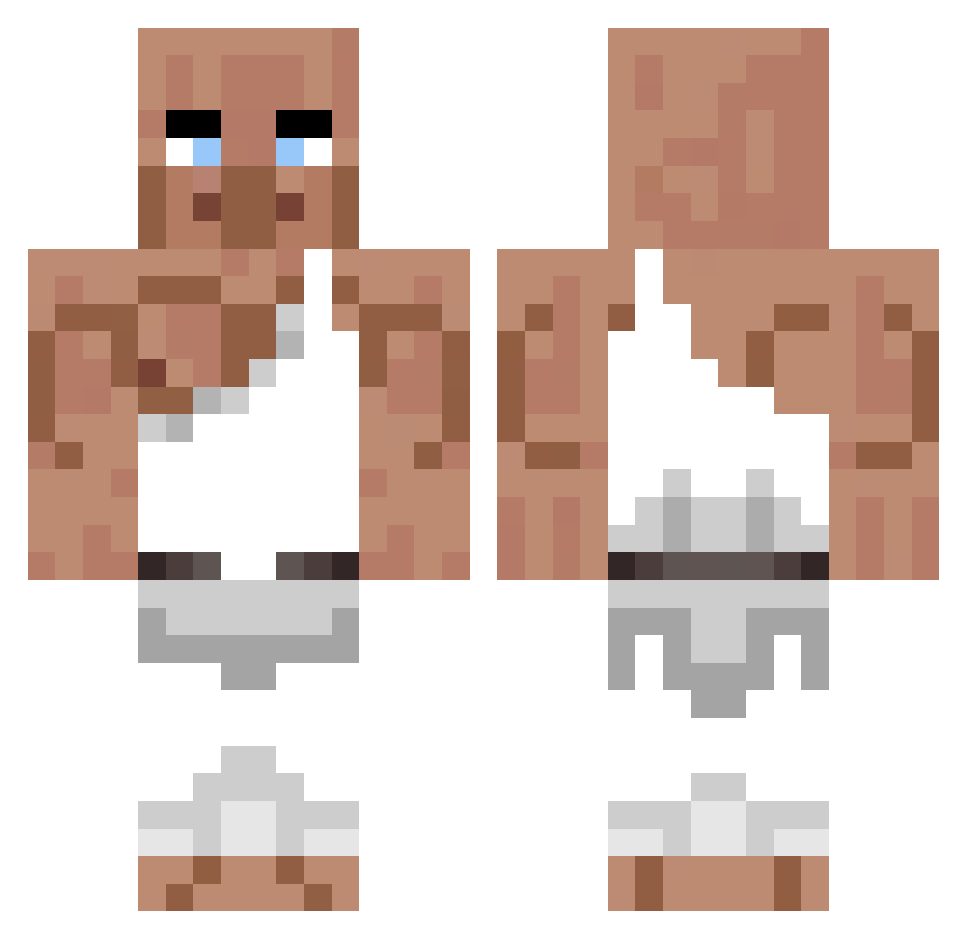 15klolxh Minecraft skin, front and back view