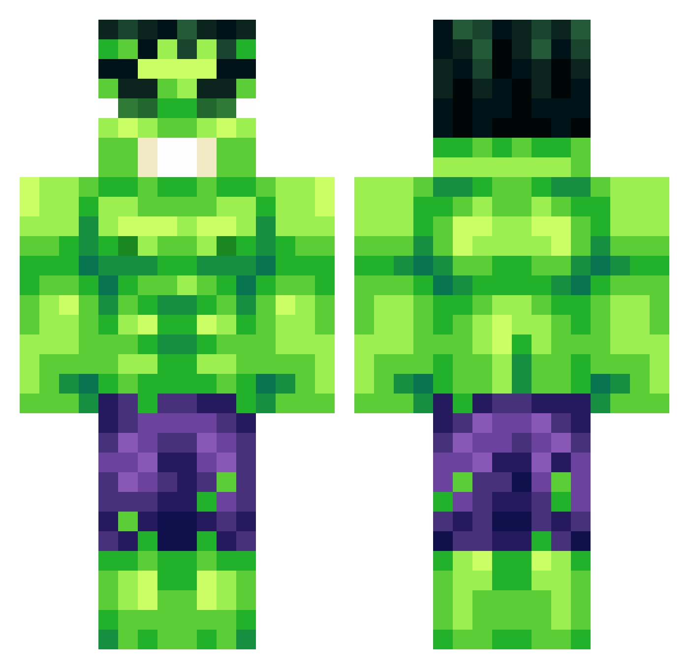 LampoonBaboon Minecraft skin, front and back view