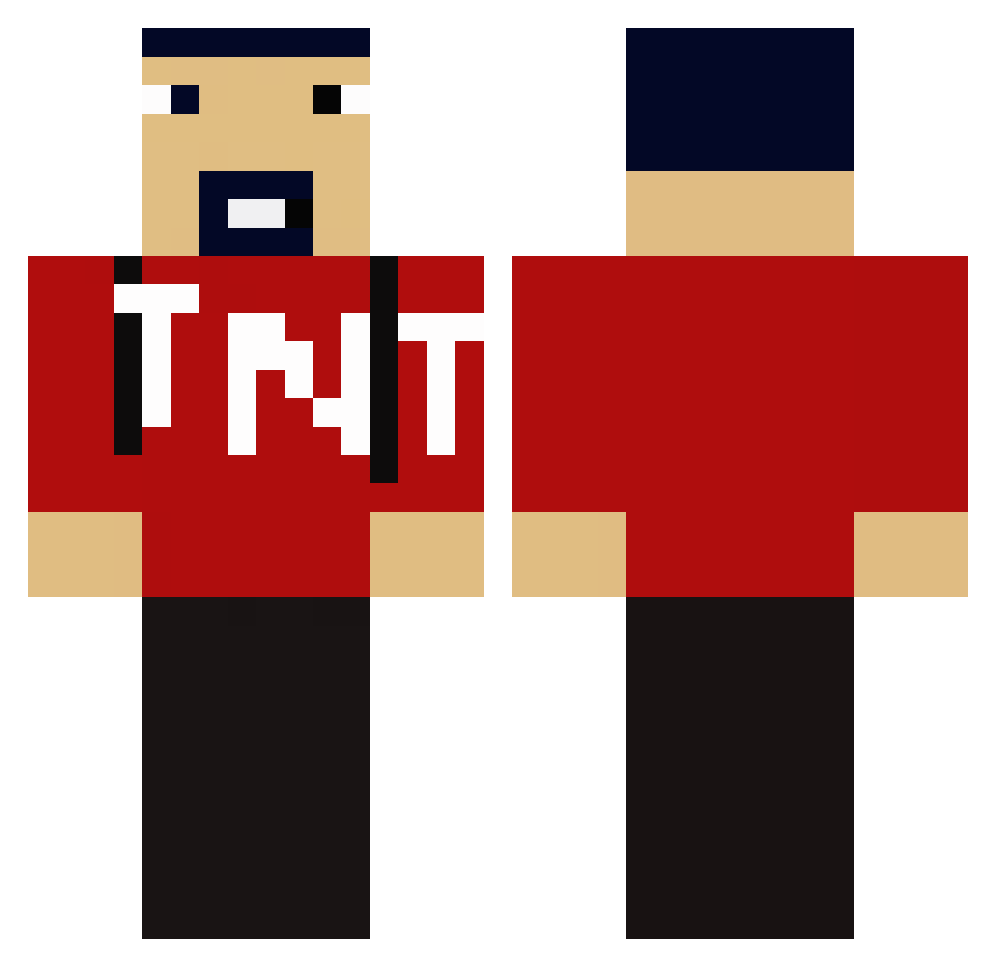 h0rsten Minecraft skin, front and back view