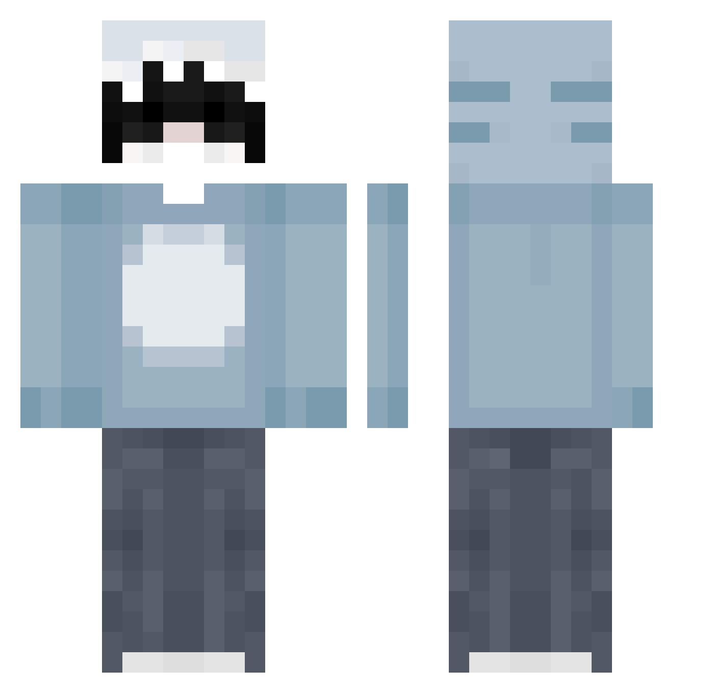 TorsteNo_ Minecraft skin, front and back view