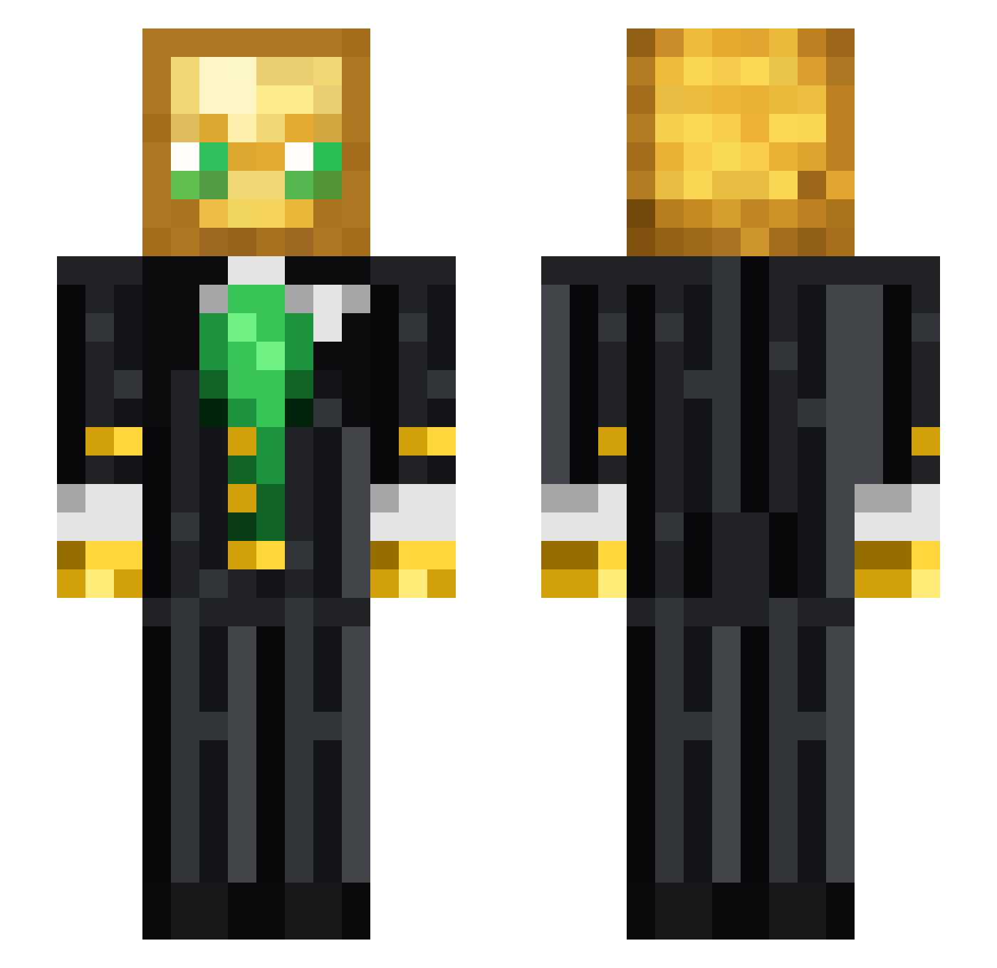 kanker_school Minecraft skin, front and back view