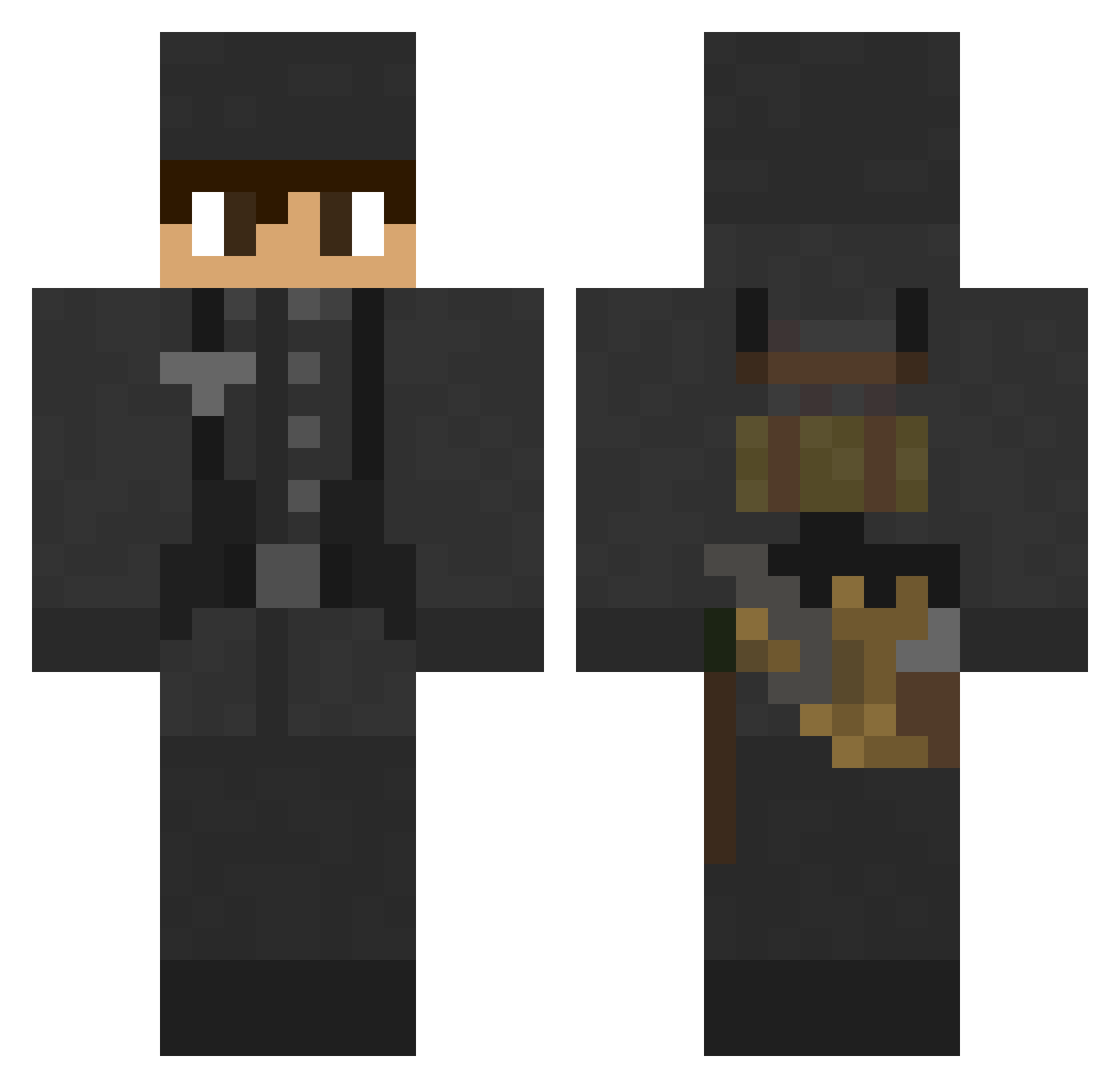 guveri Minecraft skin, front and back view