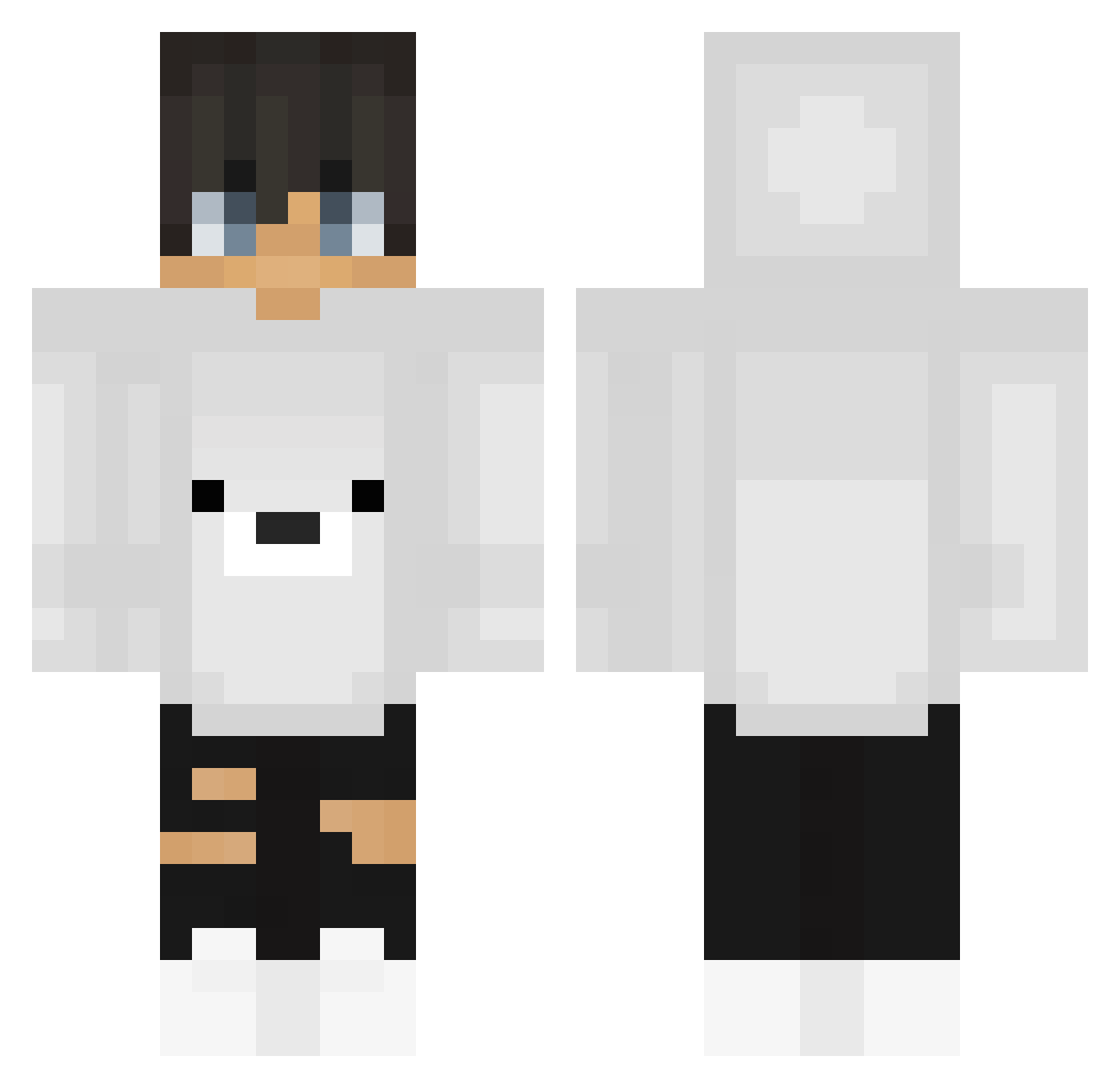 iDell Minecraft skin, front and back view
