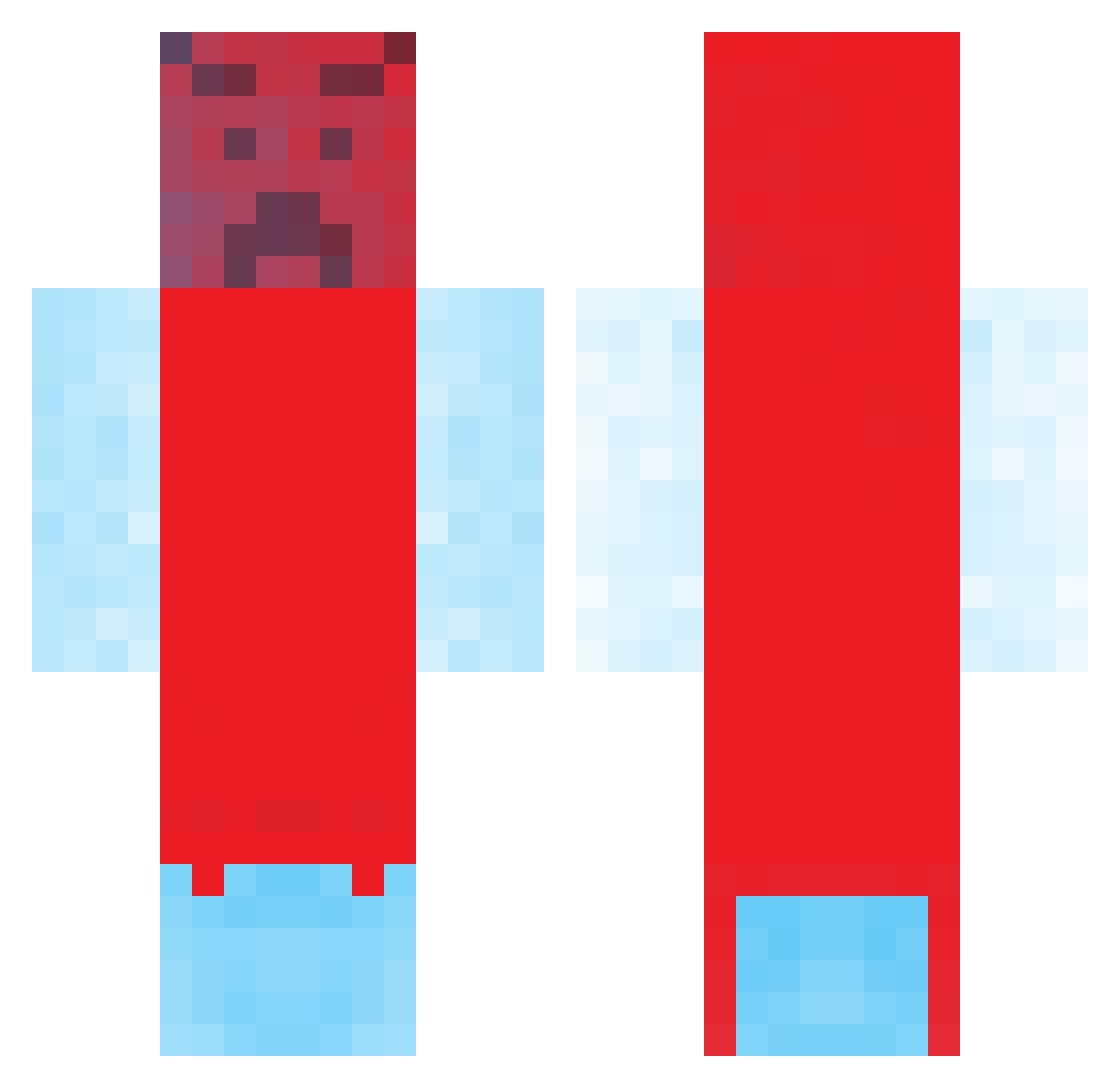Olli0906 Minecraft skin, front and back view