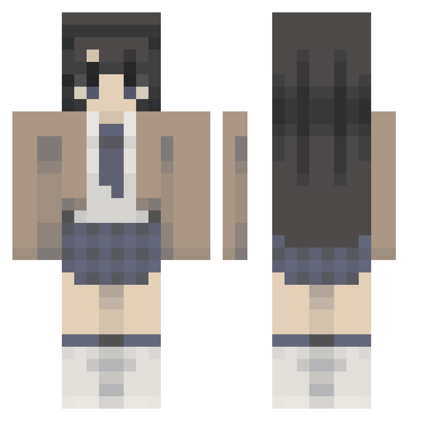 ZuZu__0505 Minecraft skin, front and back view