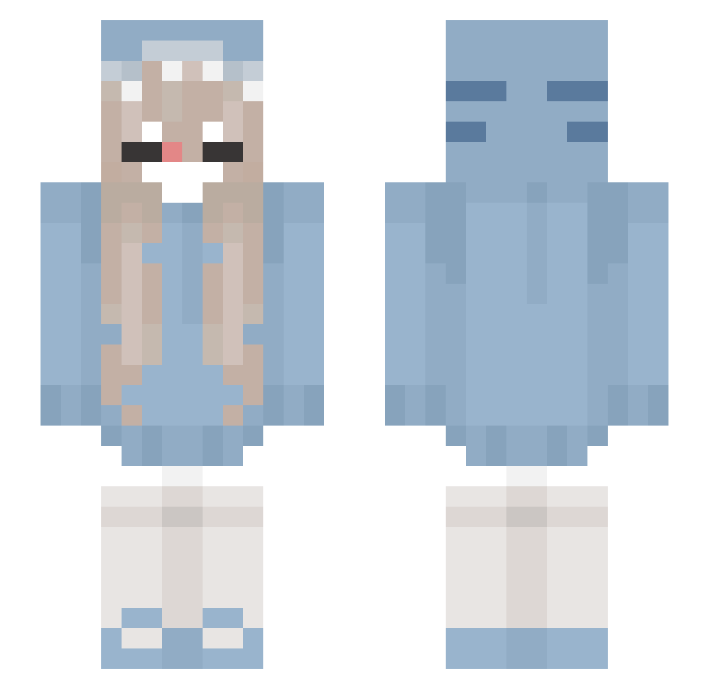 fizzymg_ Minecraft skin, front and back view