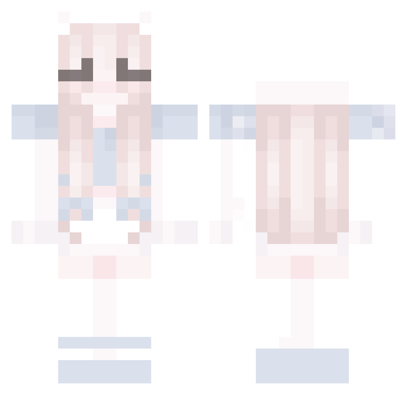 kxtnar Minecraft skin, front and back view