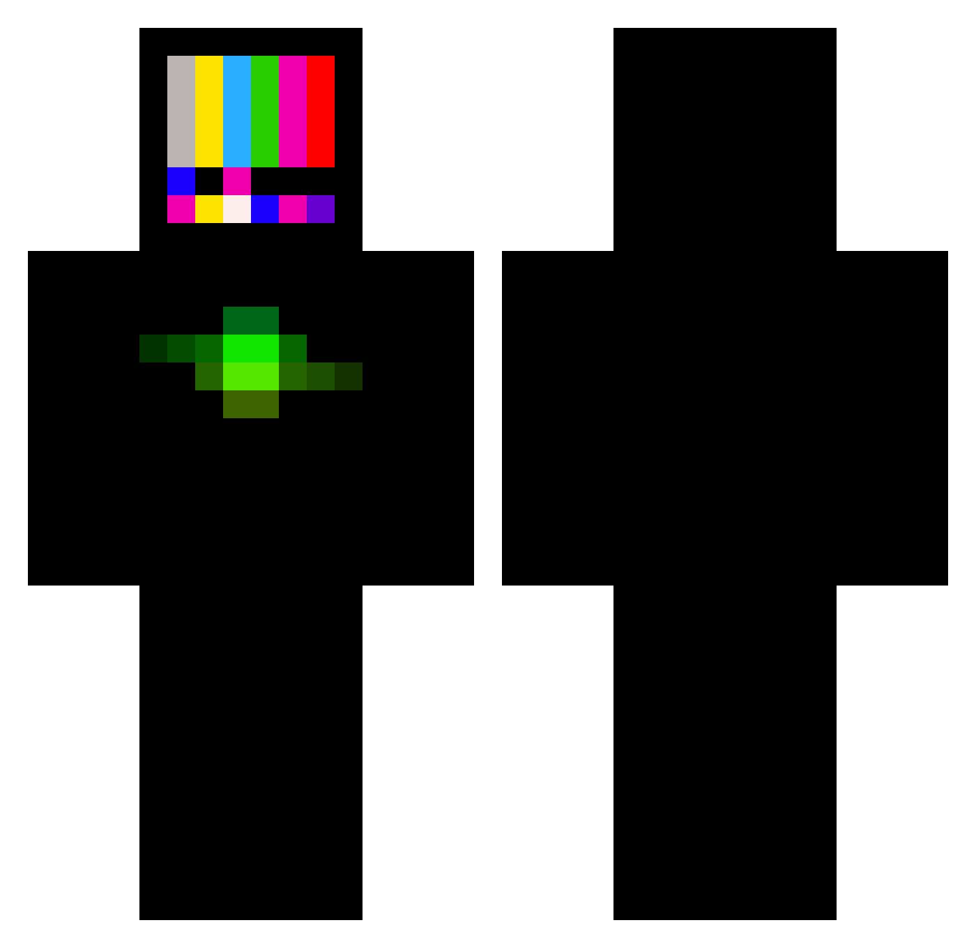 alone_in_dark Minecraft skin, front and back view