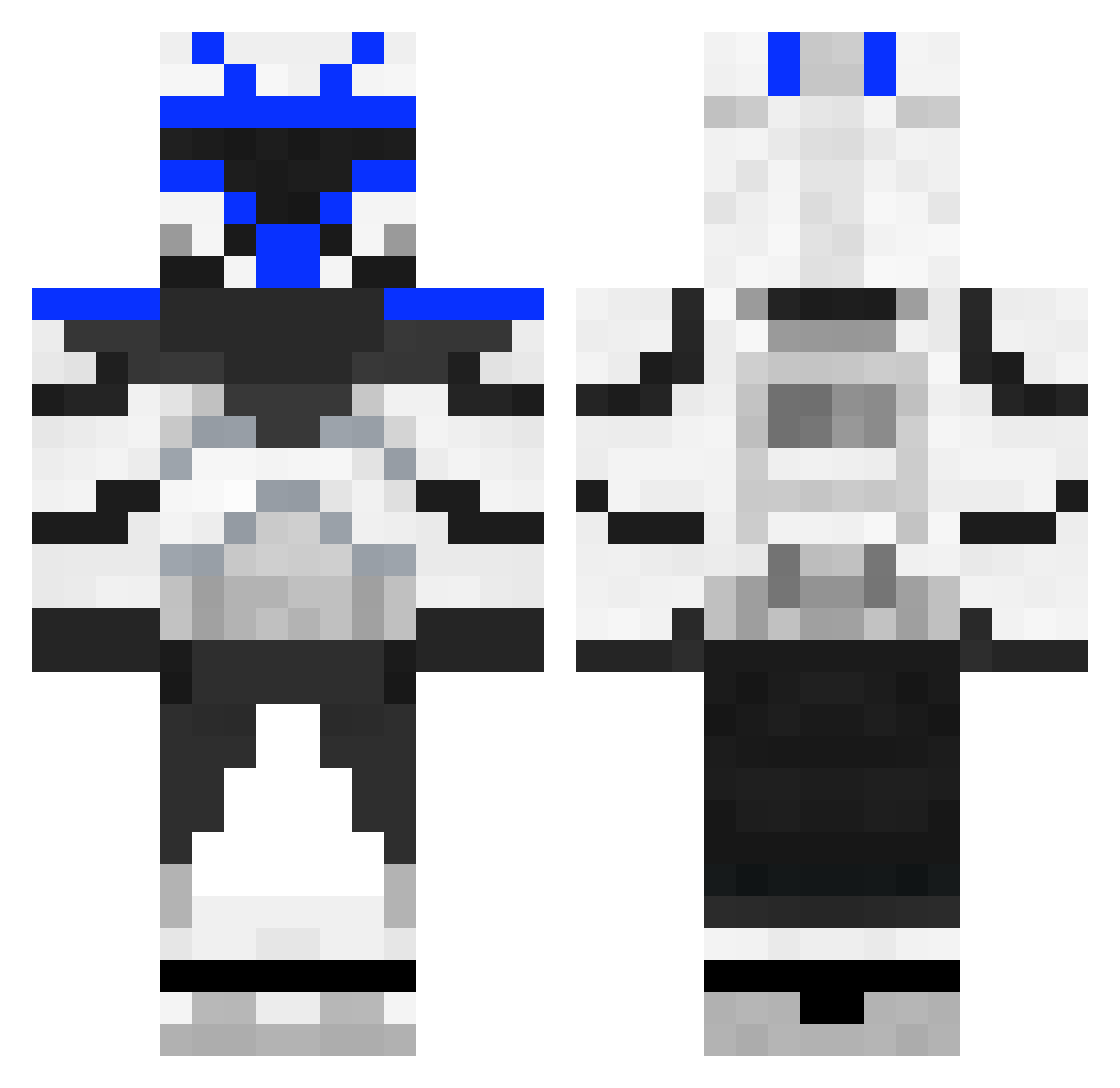 yeetmorgan Minecraft skin, front and back view