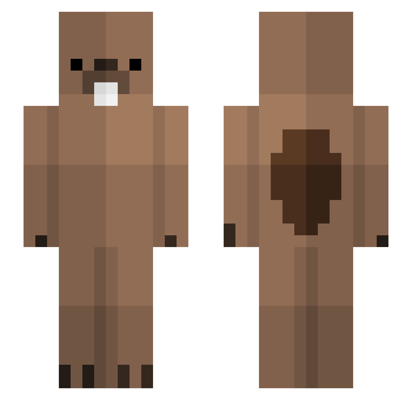 Haerin_07 Minecraft skin, front and back view