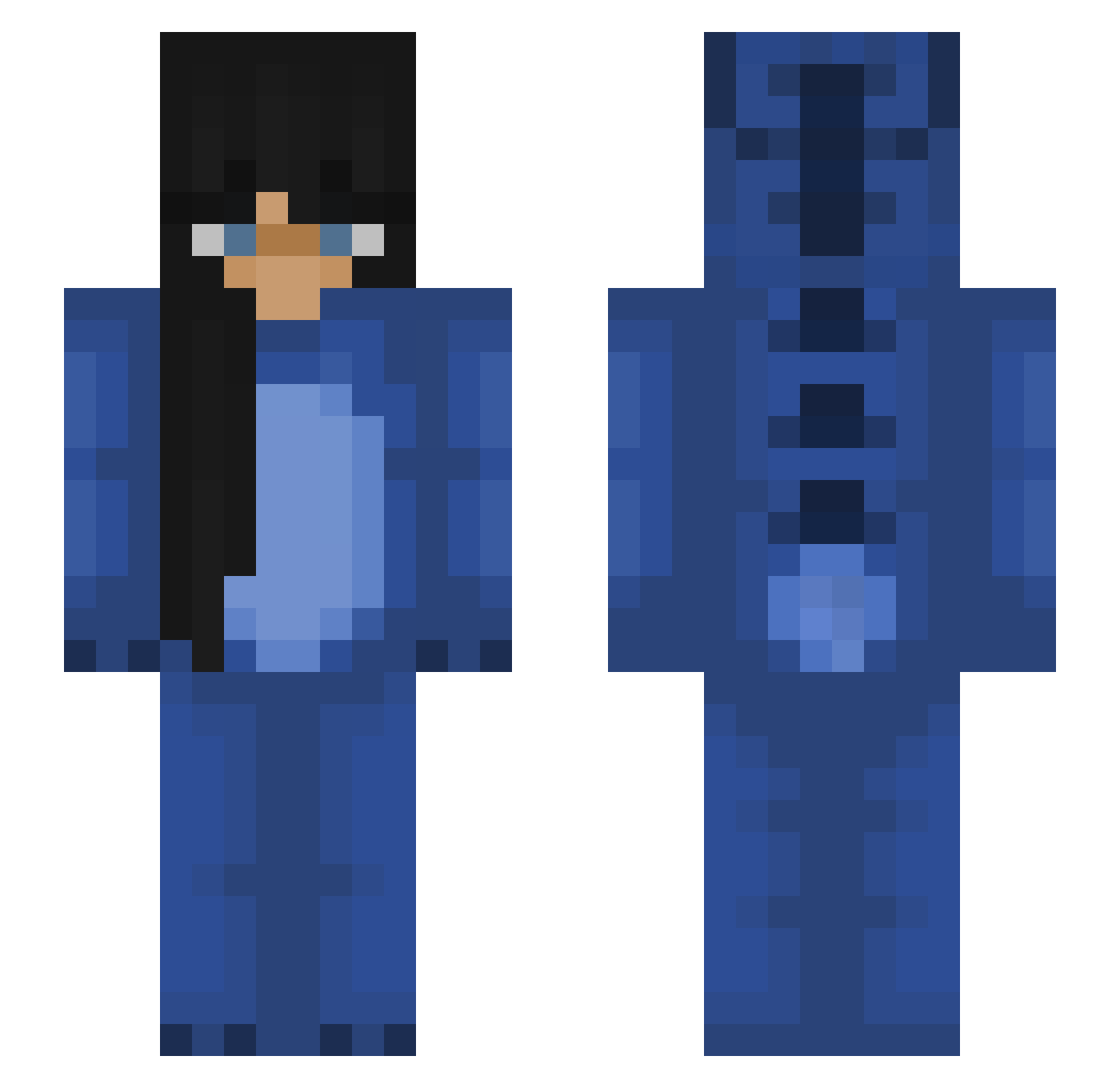 XxPhoebe Minecraft skin, front and back view