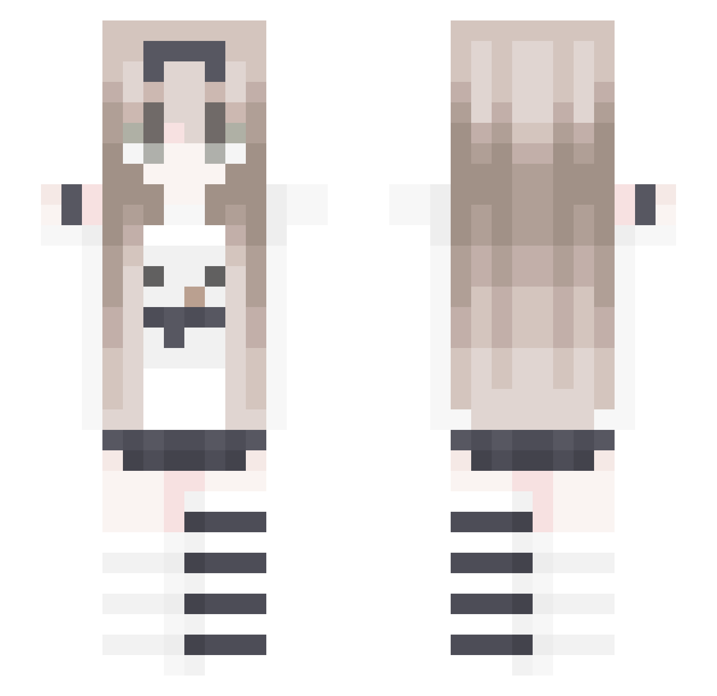 your_nans_fit Minecraft skin, front and back view
