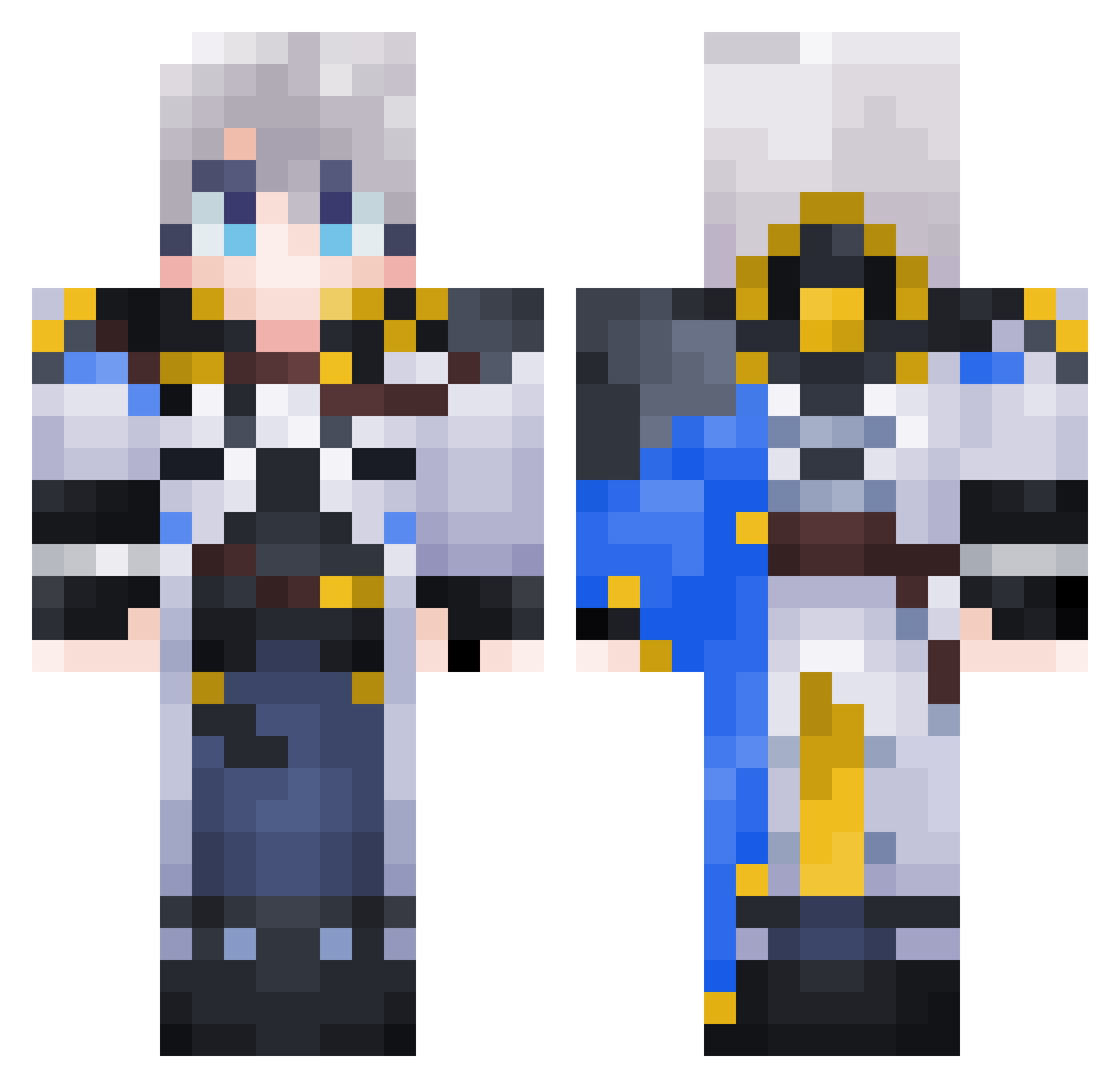 Wynth_ Minecraft skin, front and back view
