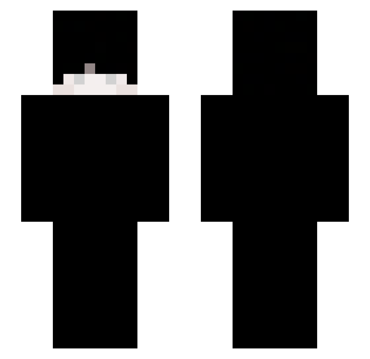 X8X8L3966 Minecraft skin, front and back view