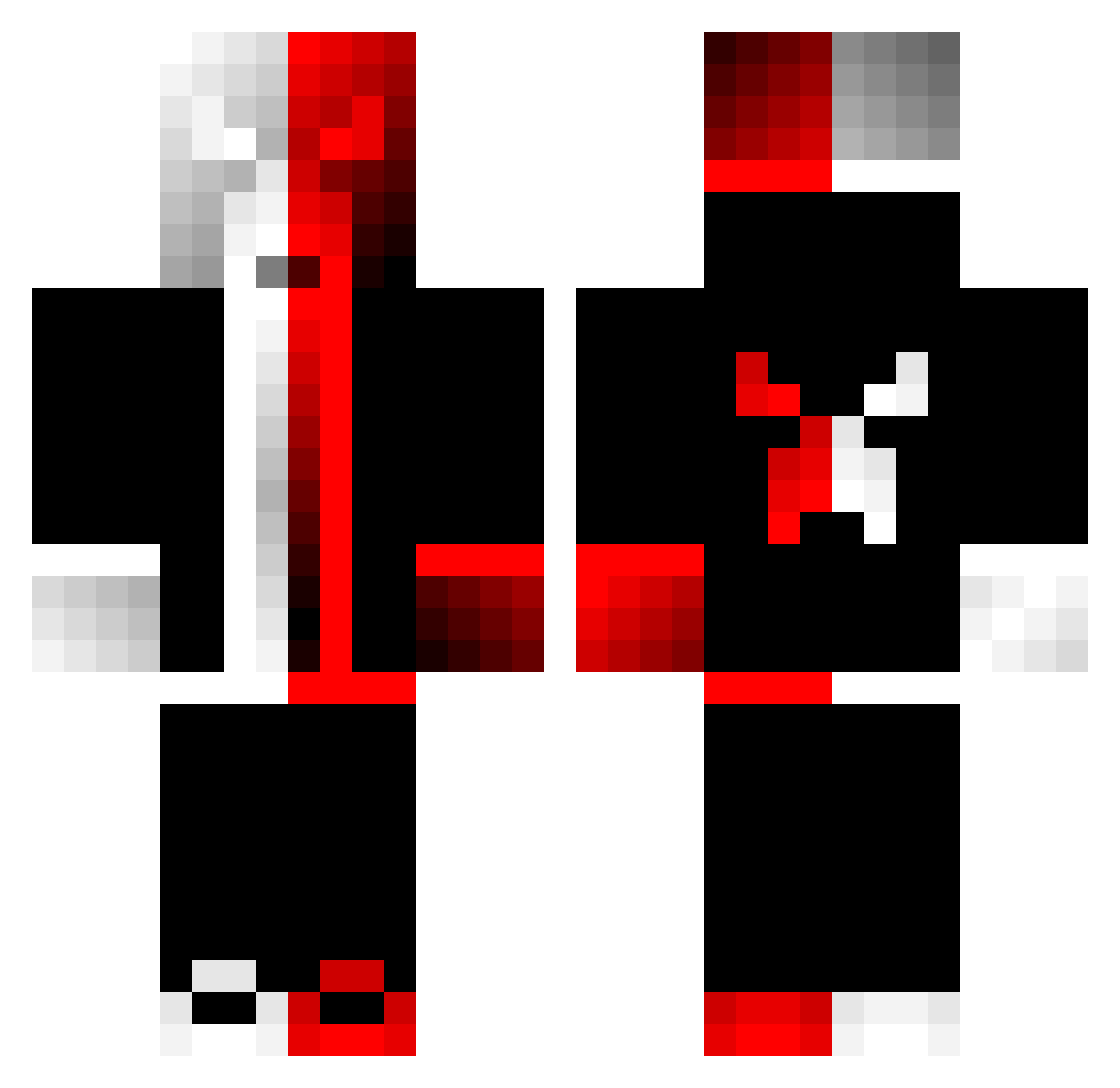 SteelTomas7956 Minecraft skin, front and back view