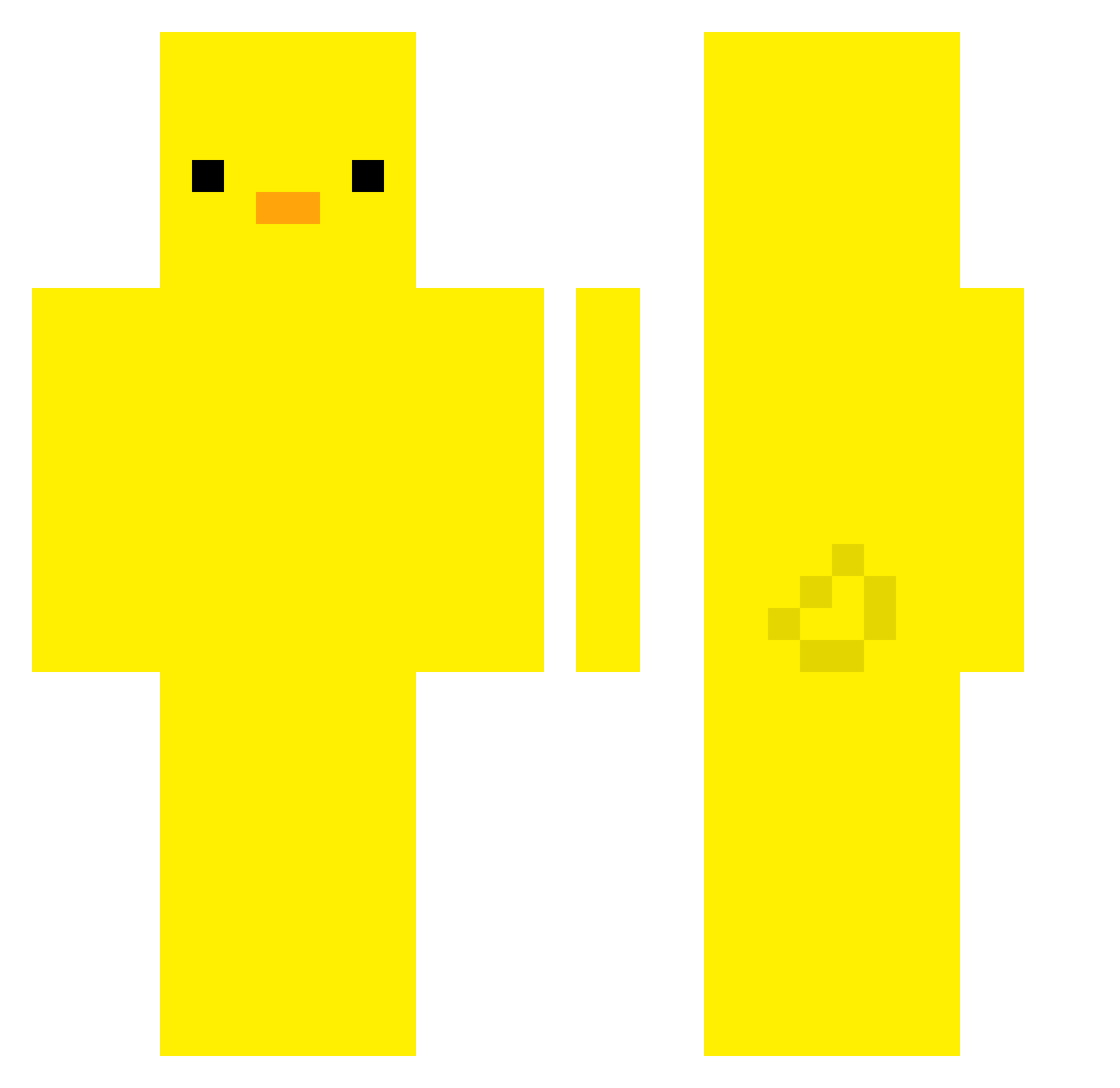 shadowlink6 Minecraft skin, front and back view