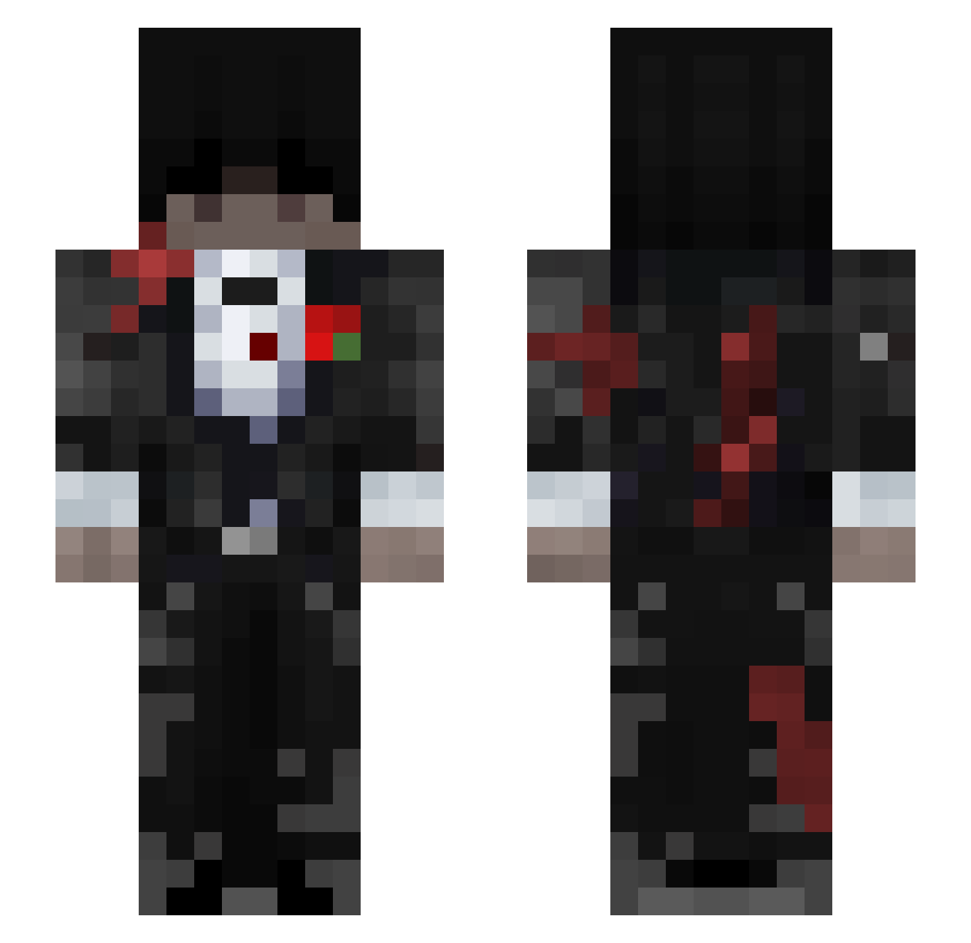 RadK0neQ Minecraft skin, front and back view