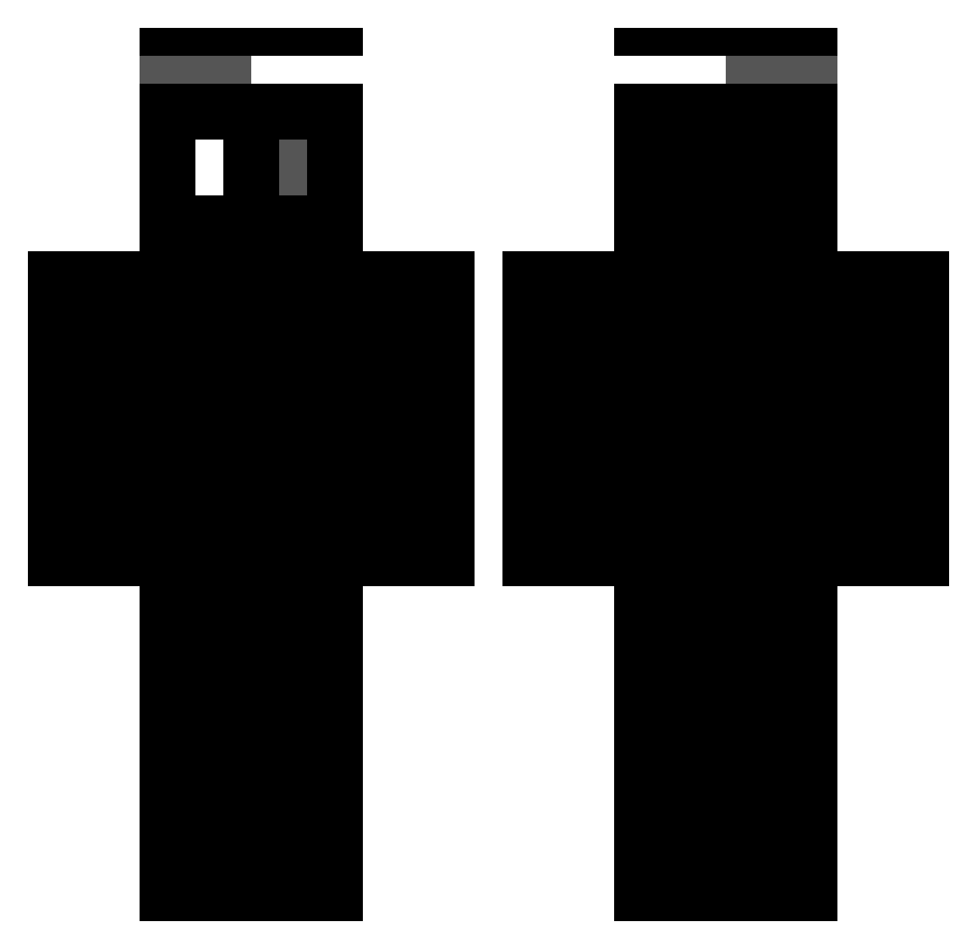 totalledb Minecraft skin, front and back view