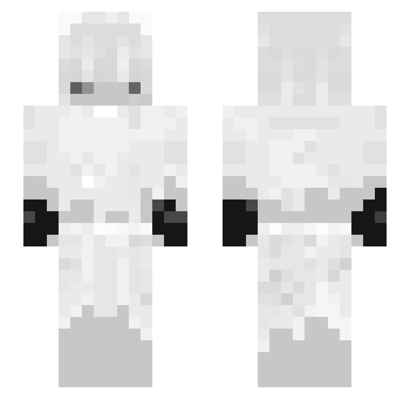 ImRs Minecraft skin, front and back view