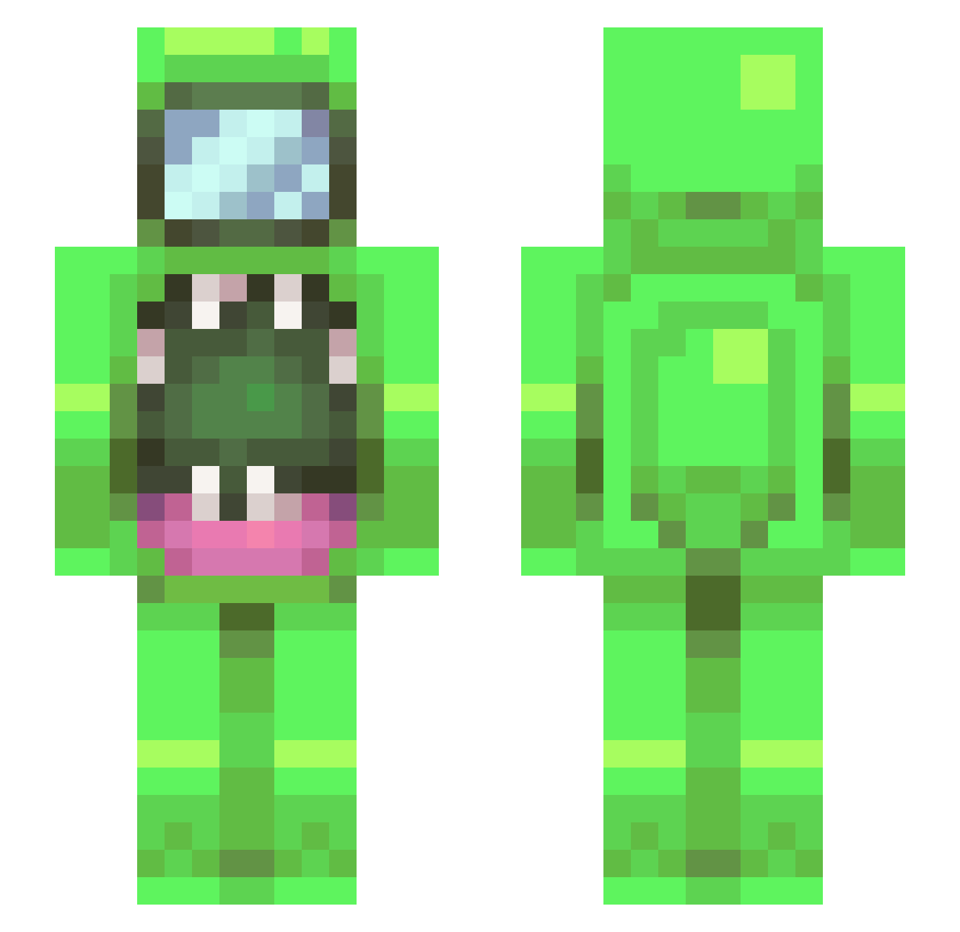 Harmon_ Minecraft skin, front and back view