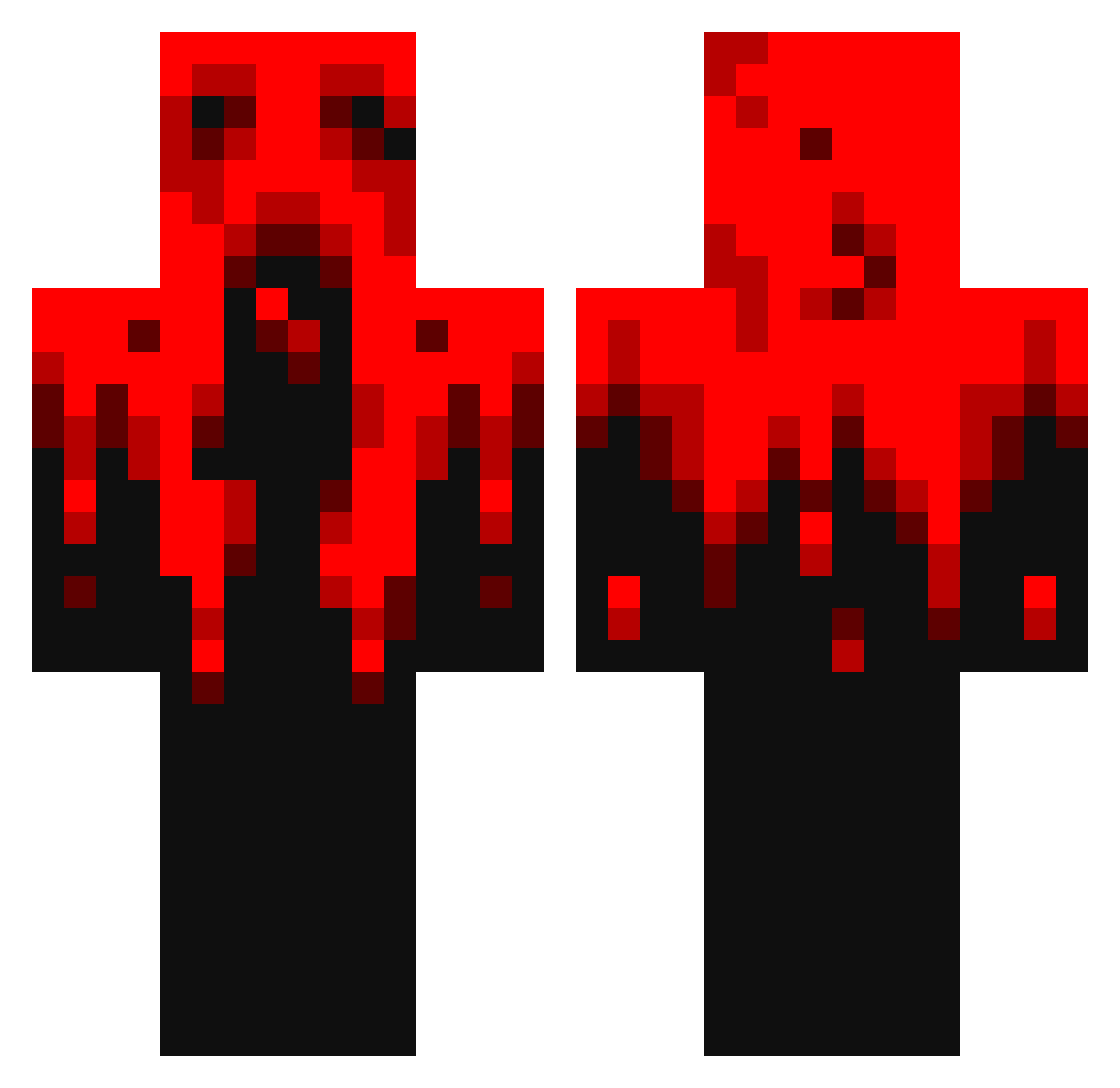 Eohan Minecraft skin, front and back view