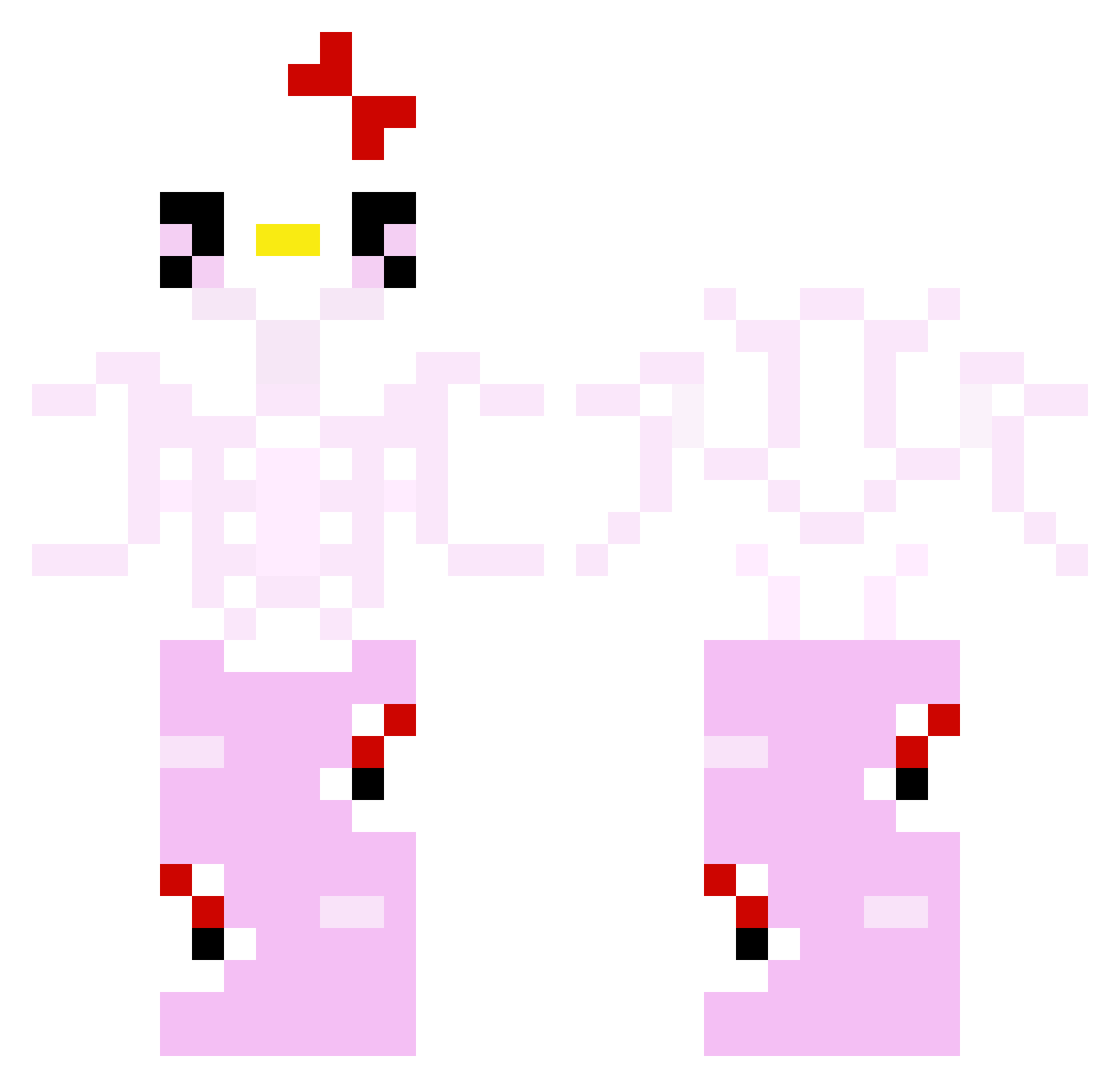 ChrisPeanuts Minecraft skin, front and back view