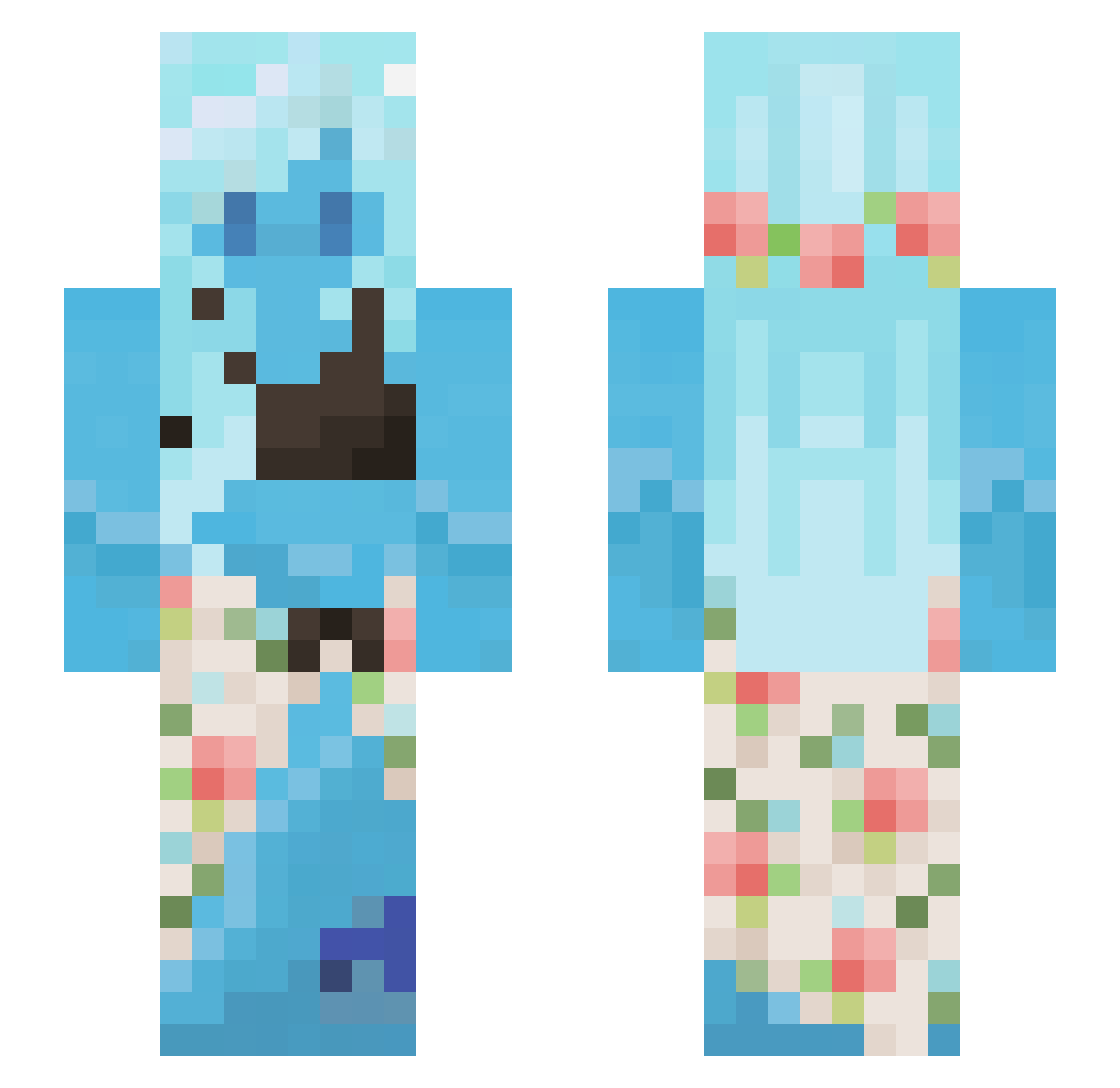 saniz_gumer Minecraft skin, front and back view