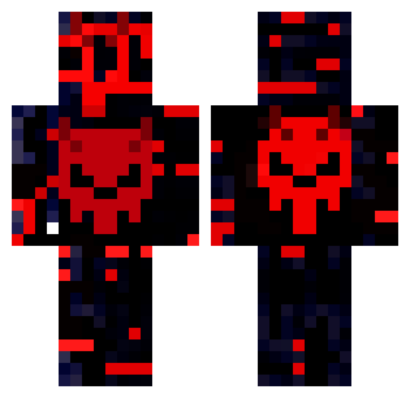 Scripsy09 Minecraft skin, front and back view