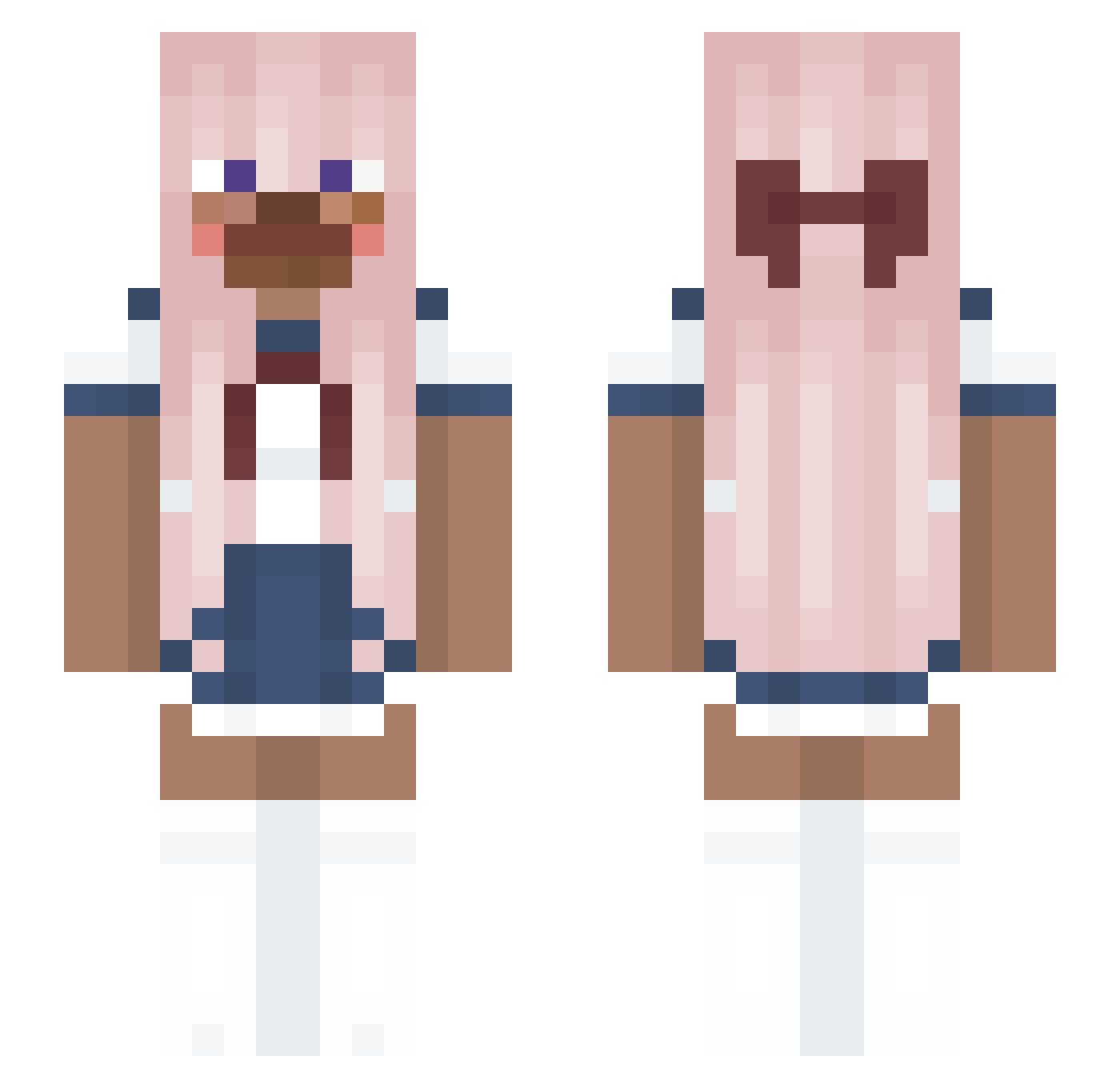 Fascinante Minecraft skin, front and back view