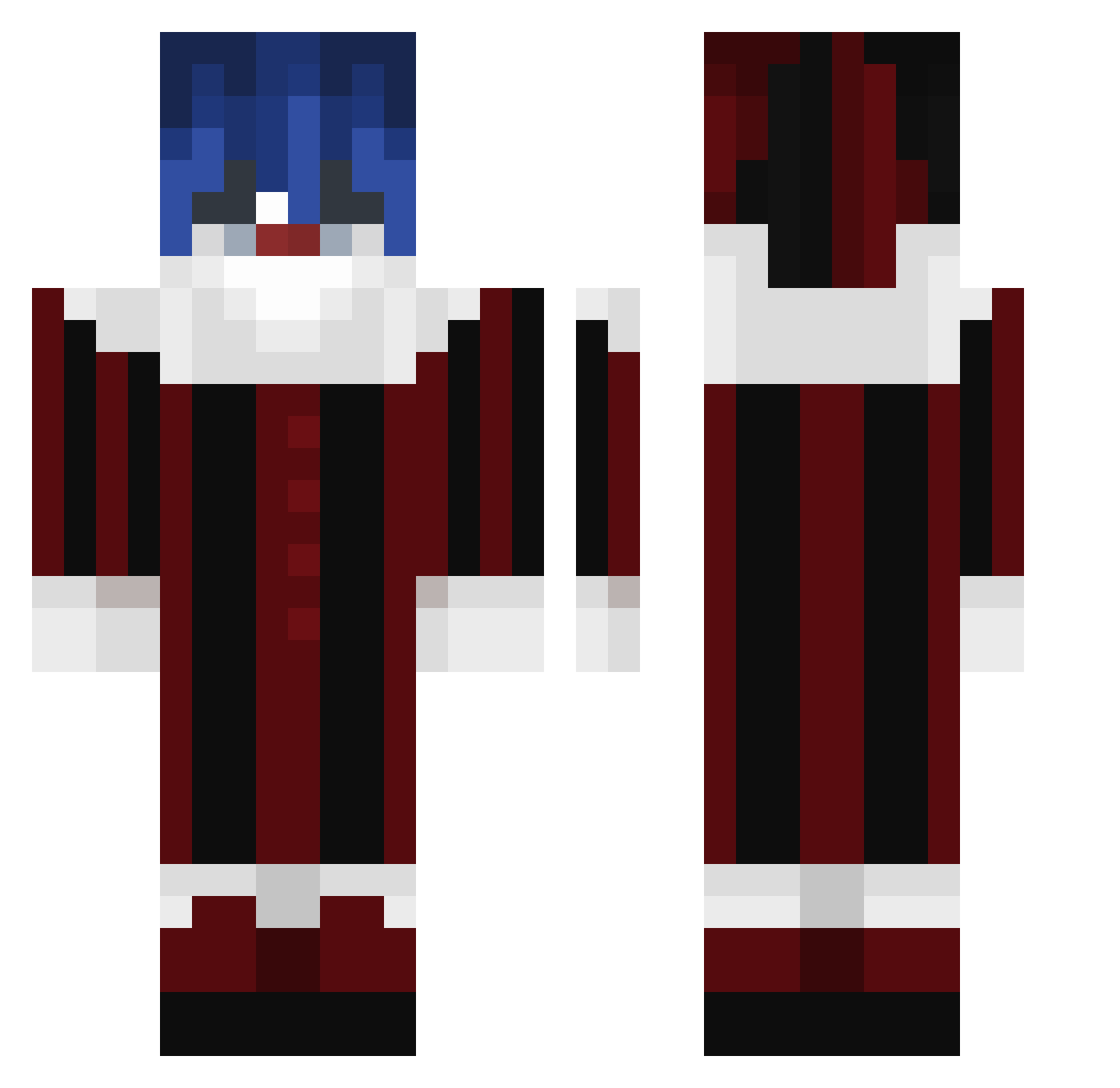 yvonne0715 Minecraft skin, front and back view