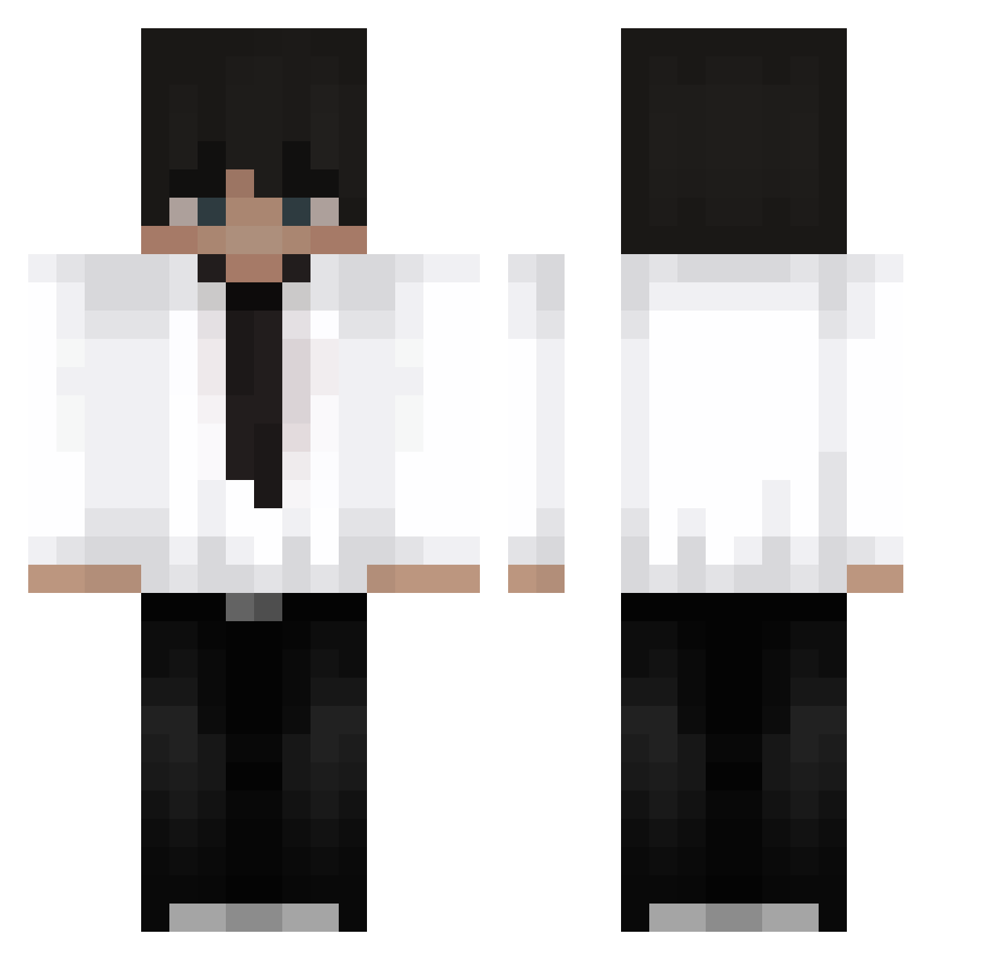 SomeLife Minecraft skin, front and back view