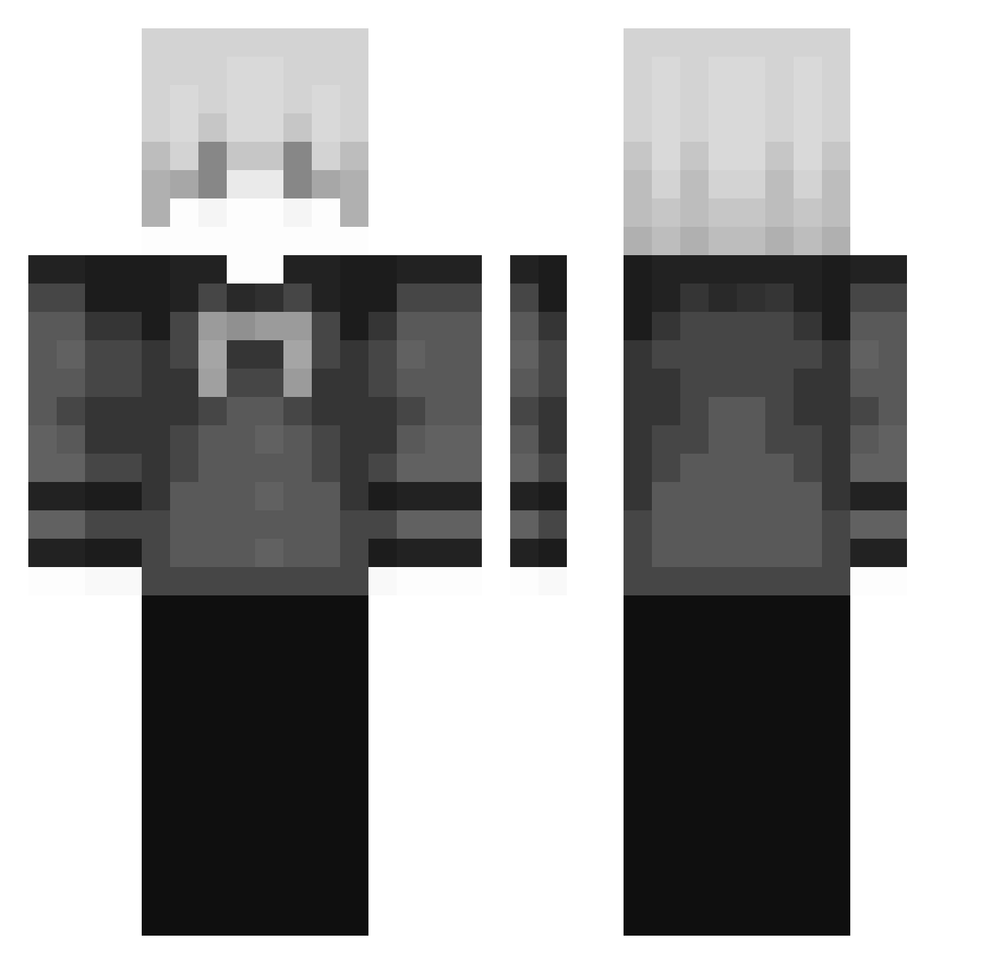 TekSmall Minecraft skin, front and back view
