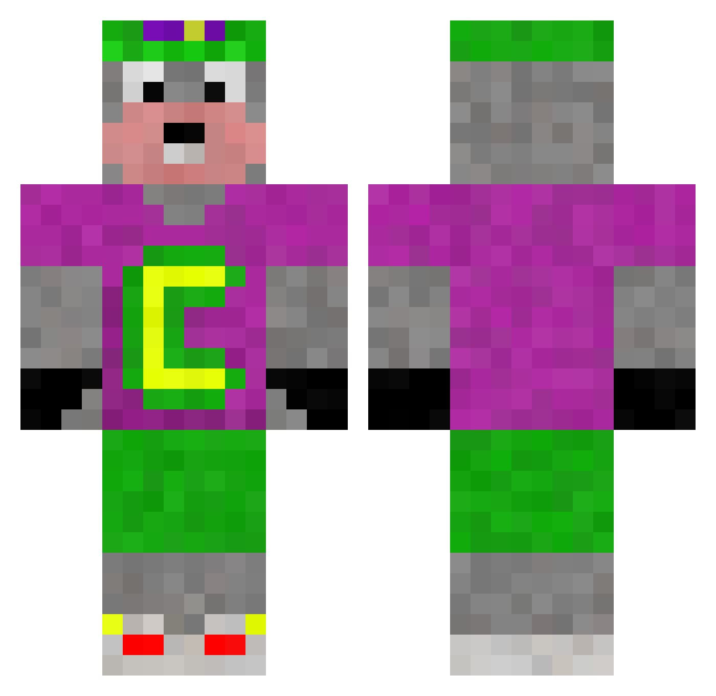 meat_dealer Minecraft skin, front and back view