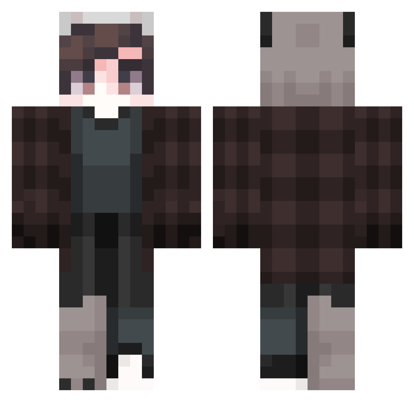 merthsalman Minecraft skin, front and back view