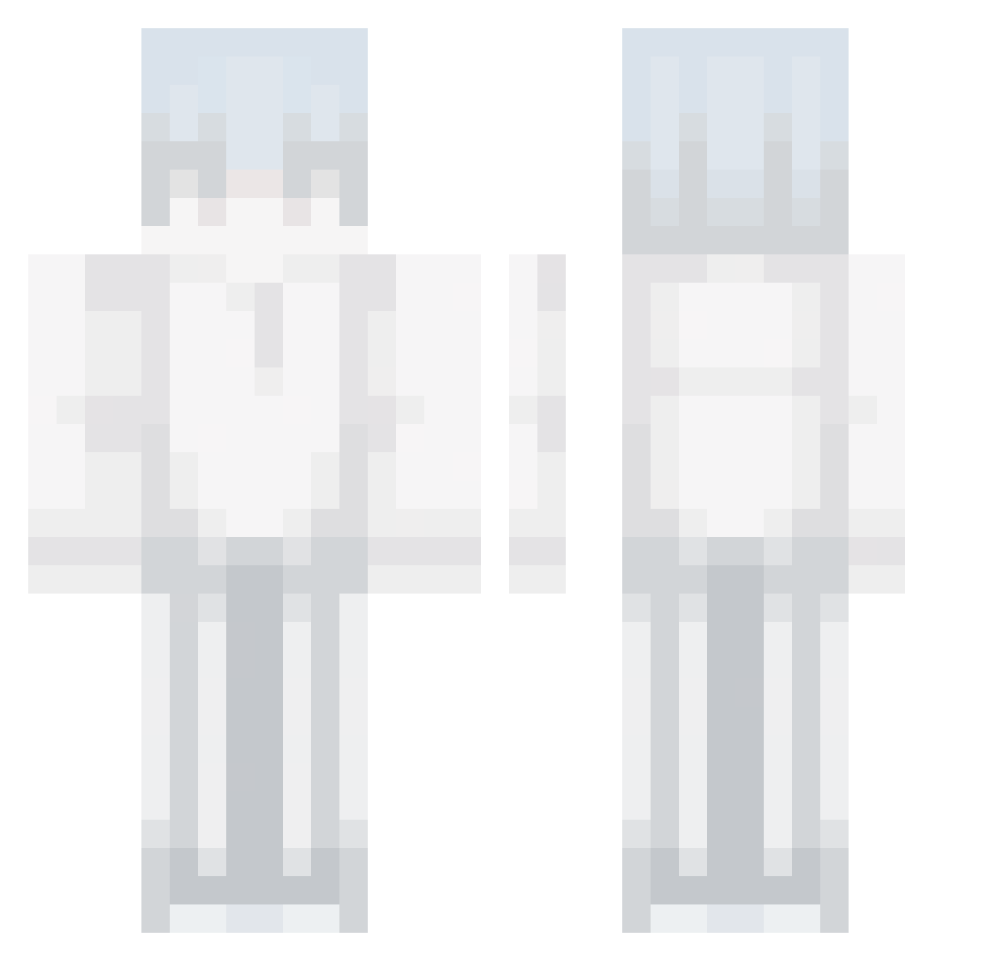 MaXxelKo_ Minecraft skin, front and back view