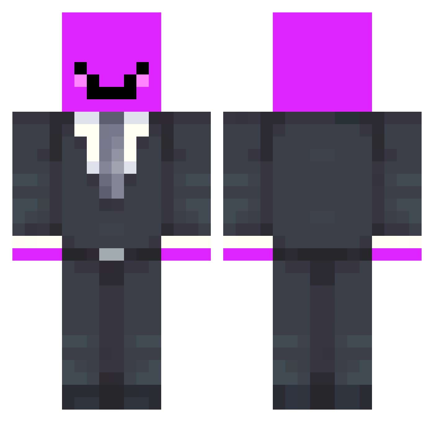 _crixy Minecraft skin, front and back view