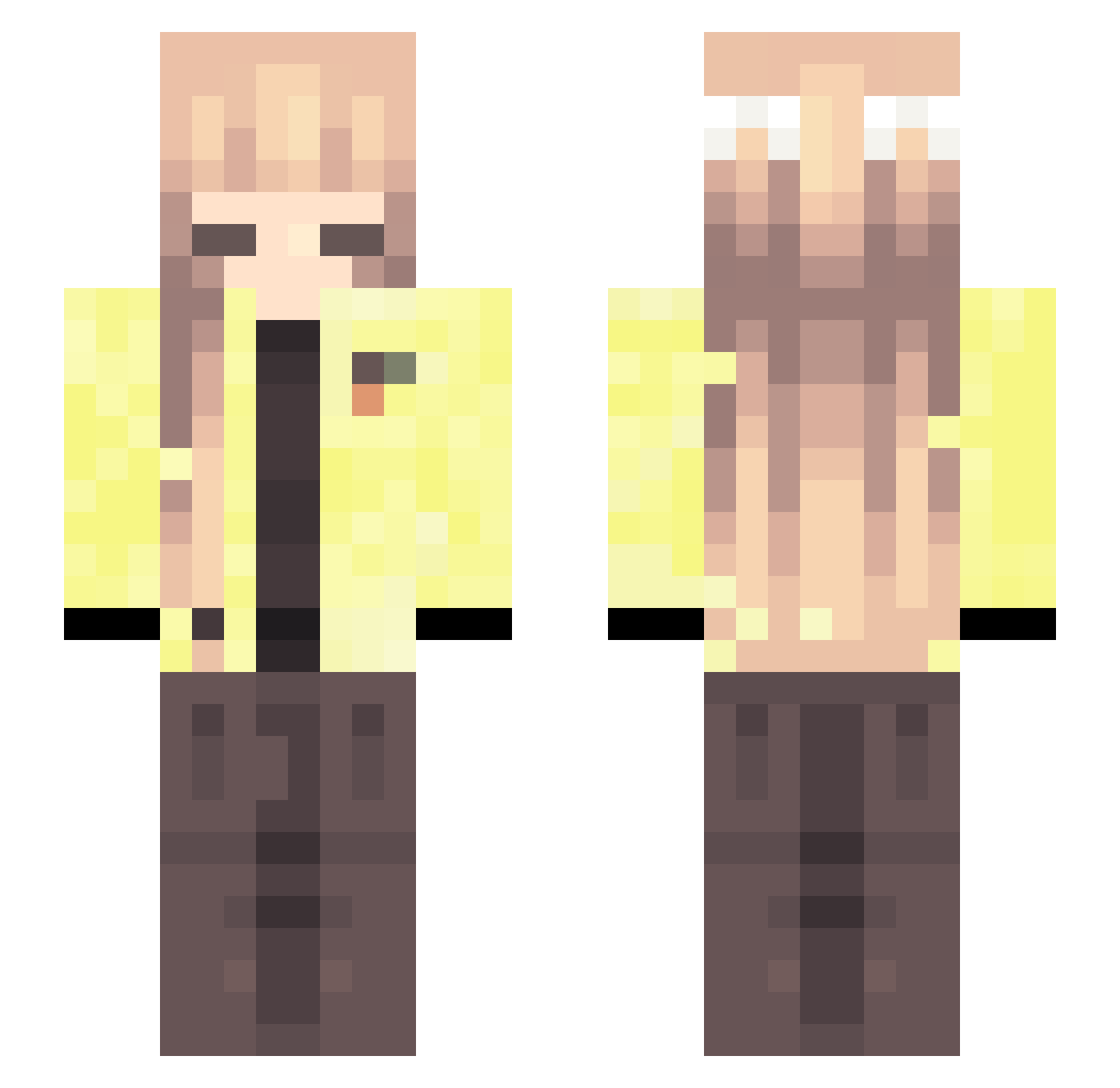 tengerine2040 Minecraft skin, front and back view